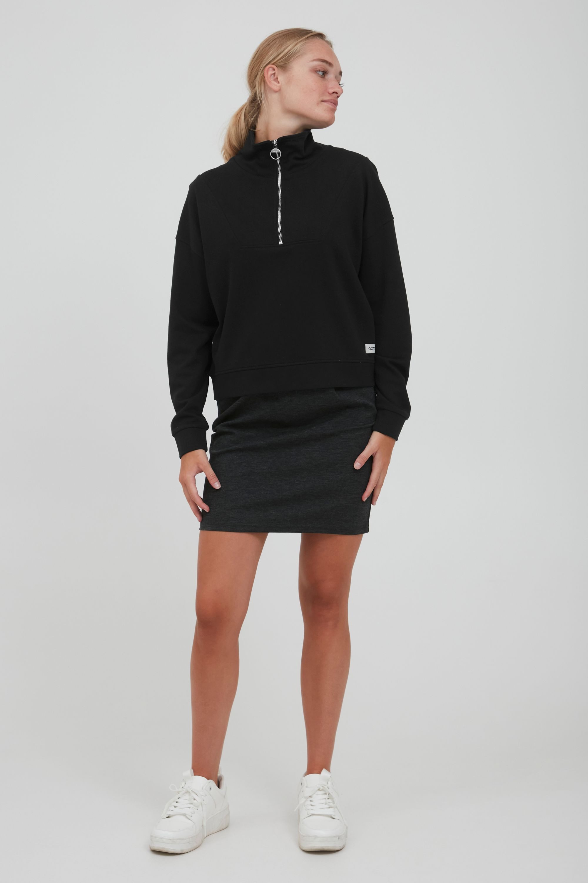 OXMO Troyer OXGrethe Sweatpullover mit Stehkragen günstig online kaufen