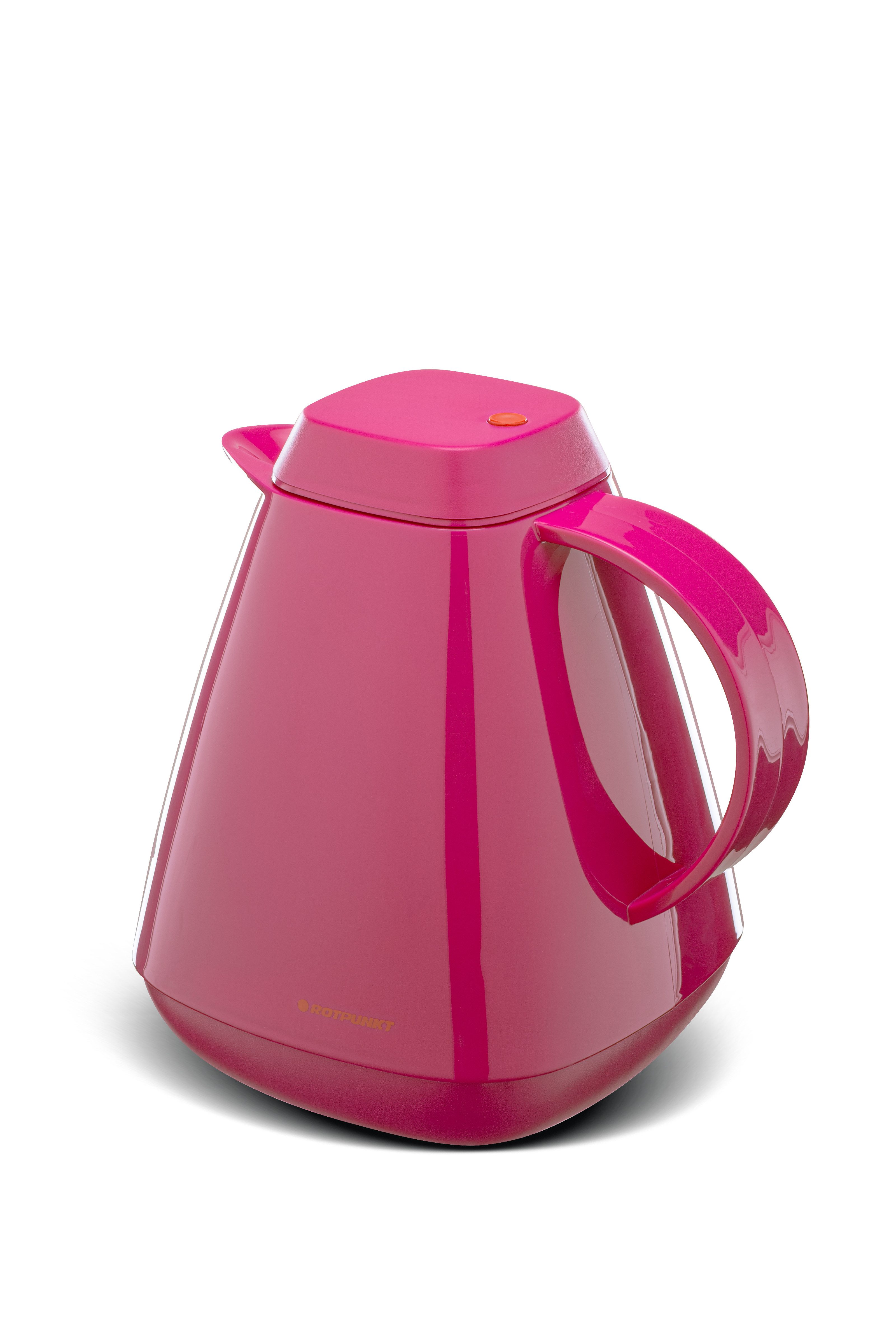 ROTPUNKT Isolierkanne 1,0 Liter 650 Glaseinsatz I hochwertig I Thermokanne I 24 Std heiß, (Kaffeekanne I Teekanne), robust und auslaufsicher