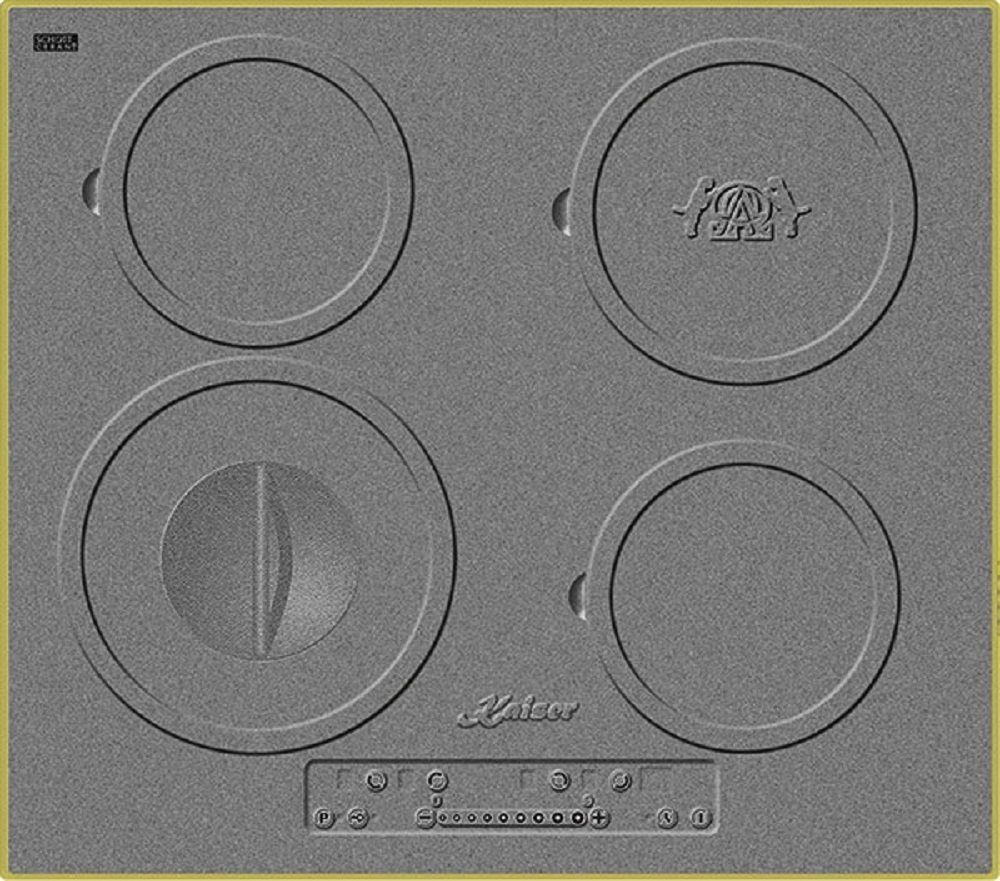 Kaiser Küchengeräte Induktions-Kochfeld Kaiser 4 Herd, schmaler Kochzonen RI, Einbau Gold", Rahmen 6705 "Antique KCT