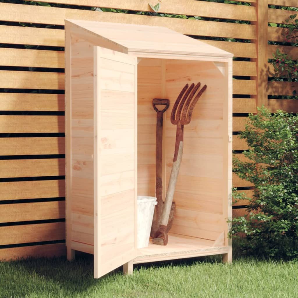 vidaXL Garten-Geräteschrank 55 x 52 x 112 cm Geräteschuppen 55x52x112 cm Massivholz Tanne Garten S