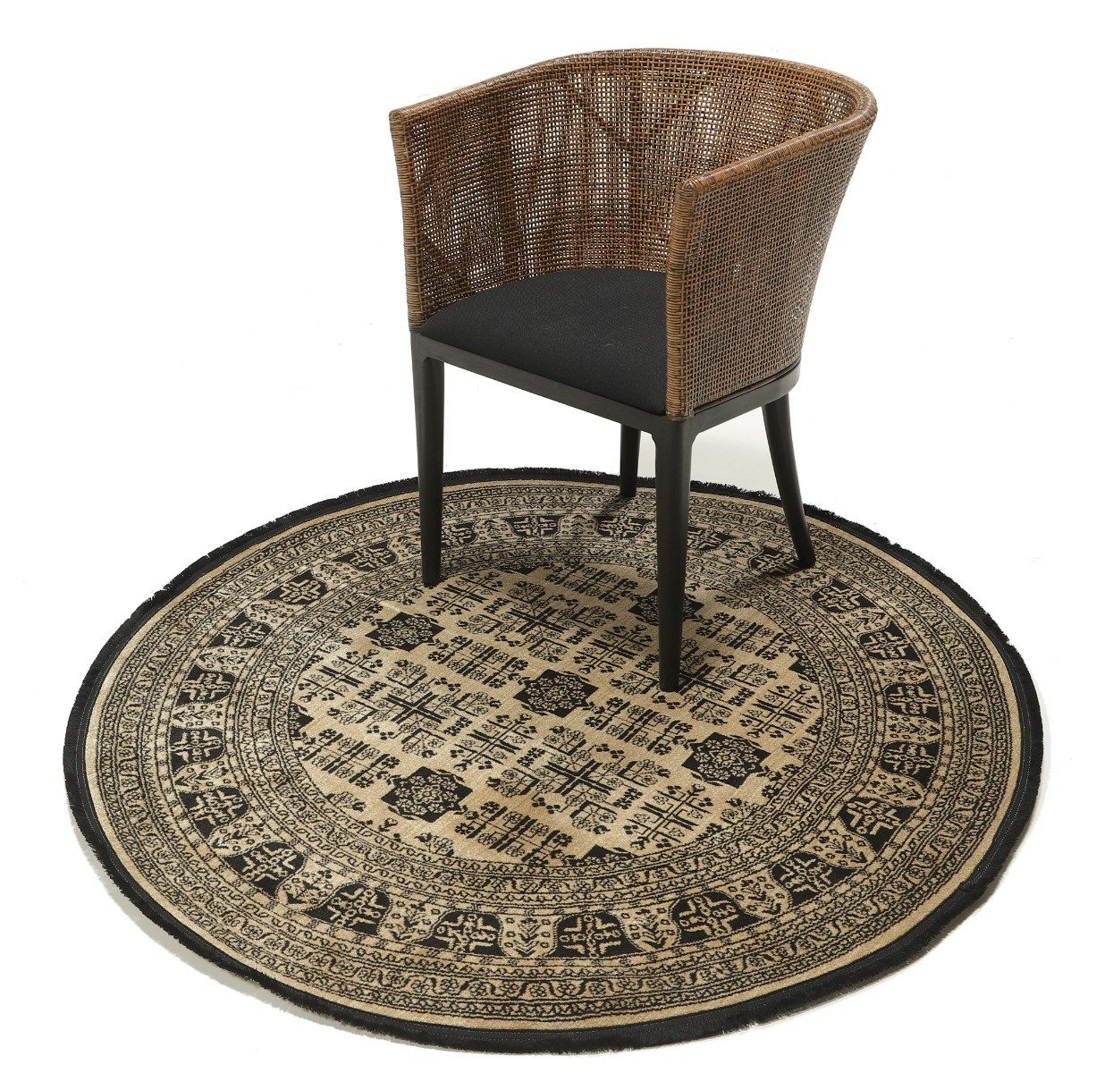 Carpet Avenue Teppich Alina - Afghan Khal Mohammadi 140x140, Rund, Höhe: 6 mm