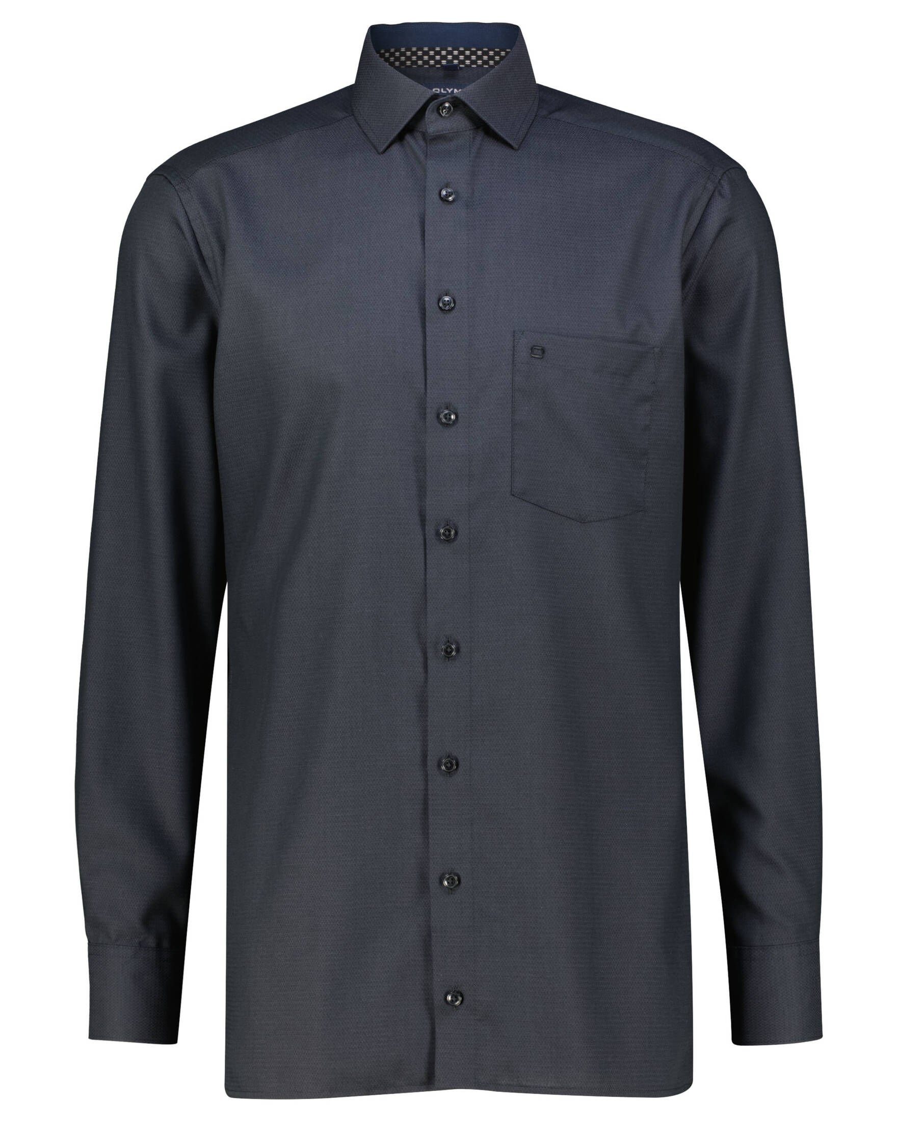schwarz (1-tlg) Modern Hemd (15) Businesshemd Fit Herren OLYMP Luxor