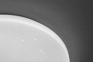 EGLO LED Deckenleuchte Pogliola-s, Leuchtmittel inklusive, Ø 50 cm, LED Deckenleuchte, Wohnzimmerlampe, Lampe weiß, Küchenlampe