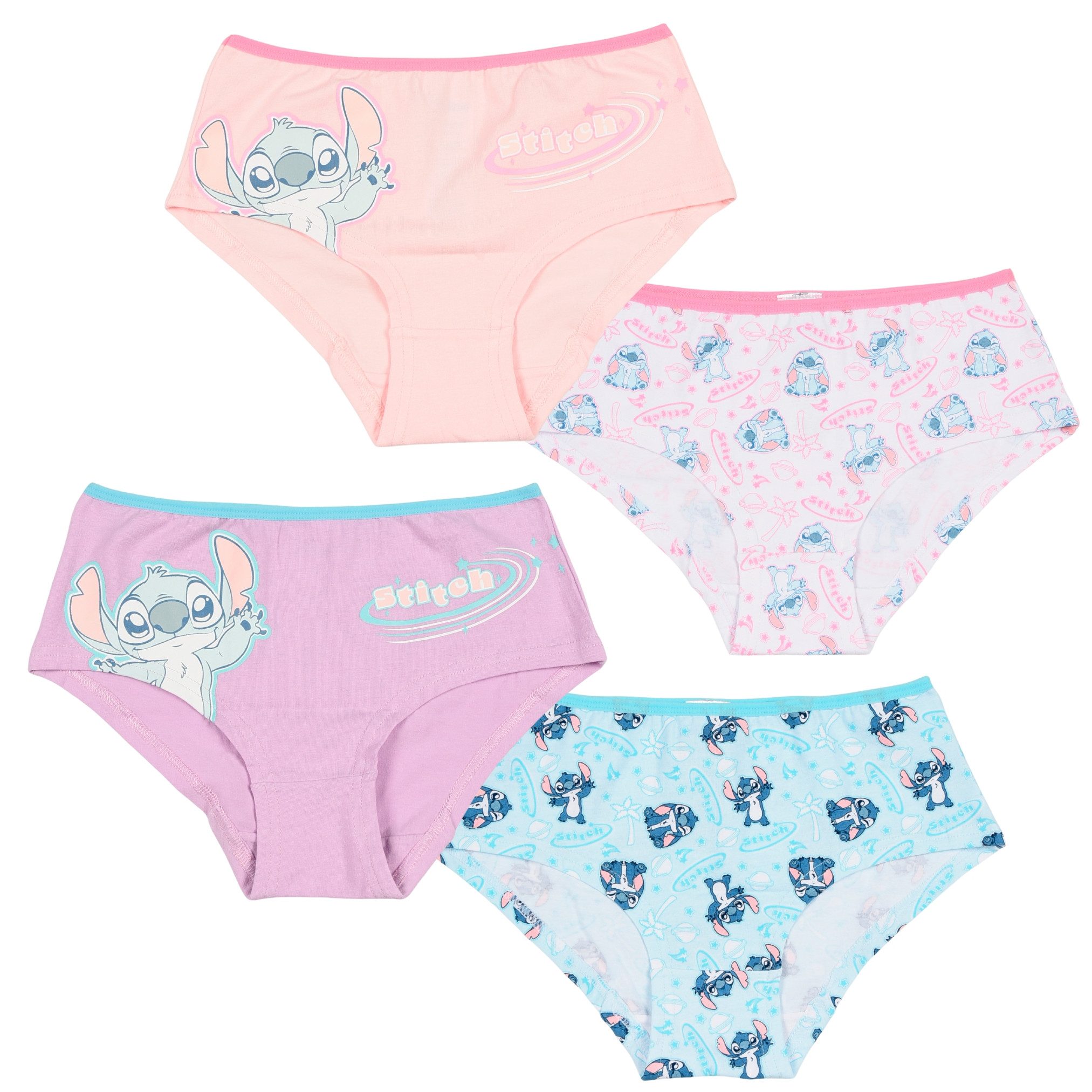 Lilo & Stitch Panty Lilo & Stitch Unterhose Mädchen, Baumwolle, Gr. 116-152, 4er Pack