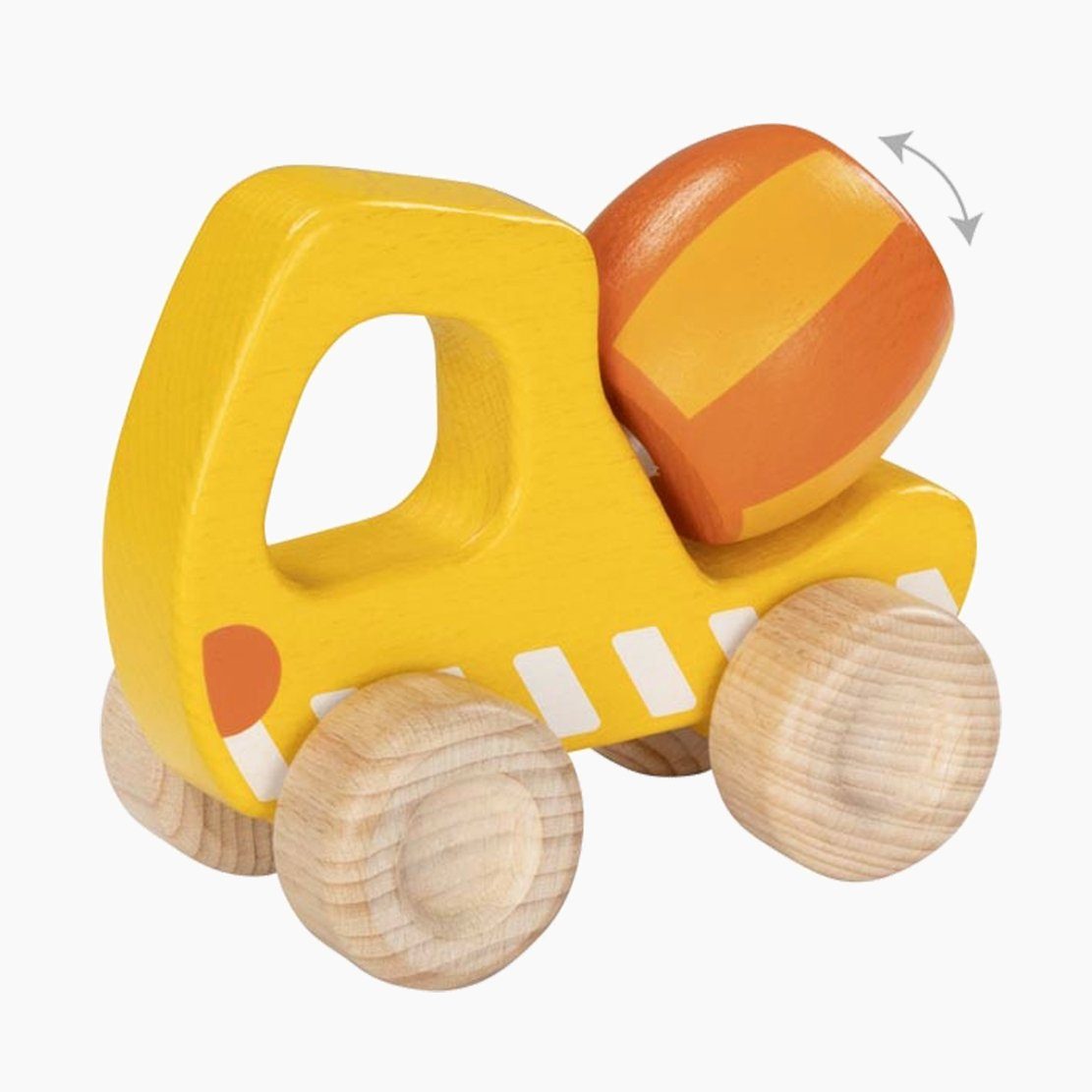 goki Spielzeug-LKW Lkw Betonmischer, (packung, 1-tlg), das erste Schiebefahrzeug eines Kindes