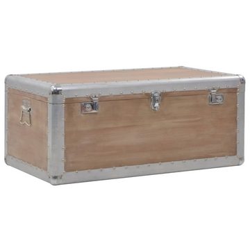 vidaXL Aufbewahrungsbox Aufbewahrungsbox Tannenholz Massiv 91x52x40 cm Braun