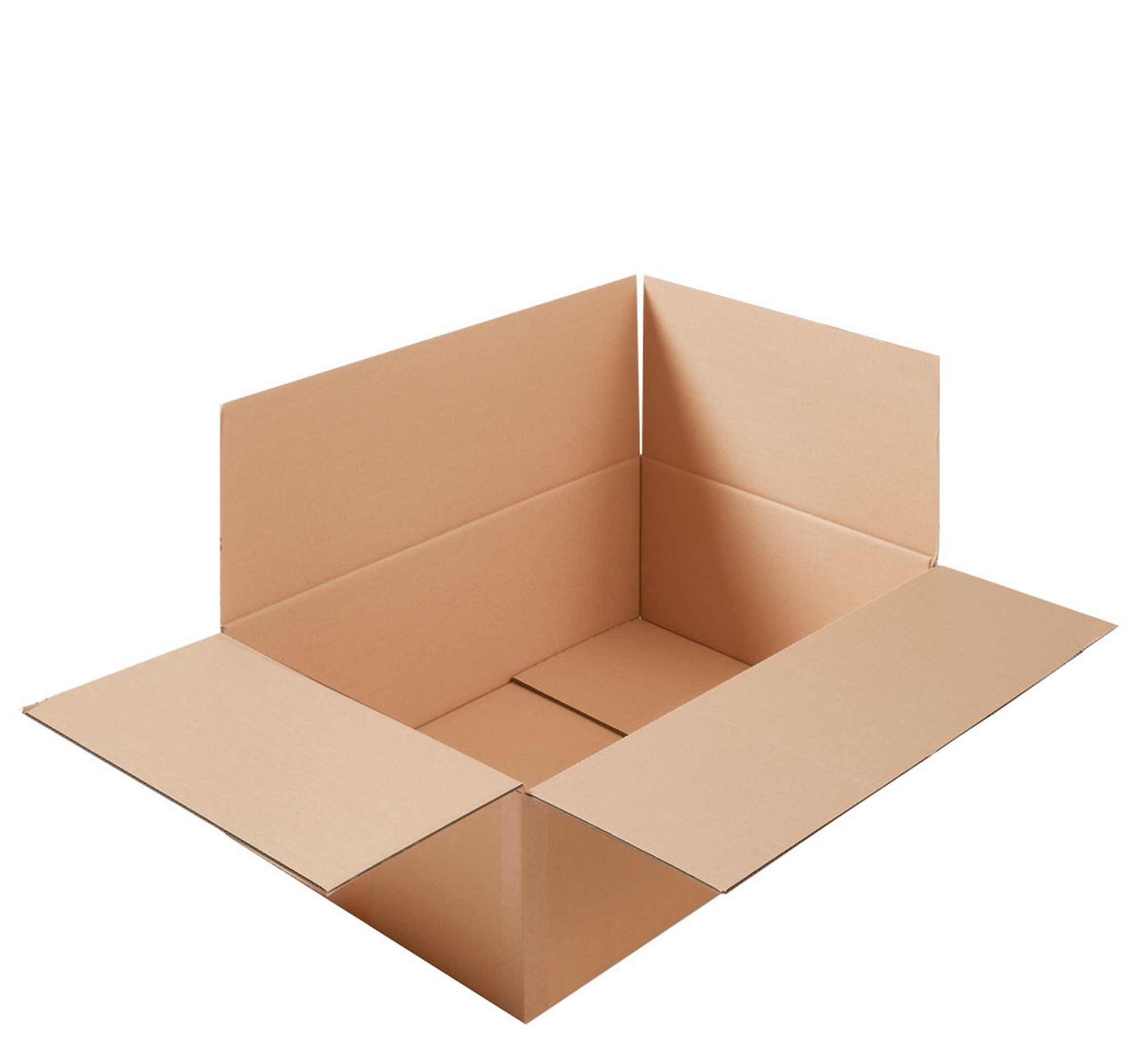 BB-Verpackungen Versandkarton Faltkarton, 1-wellig, 400 mm x 400 mm x 100 mm, 700 Stück