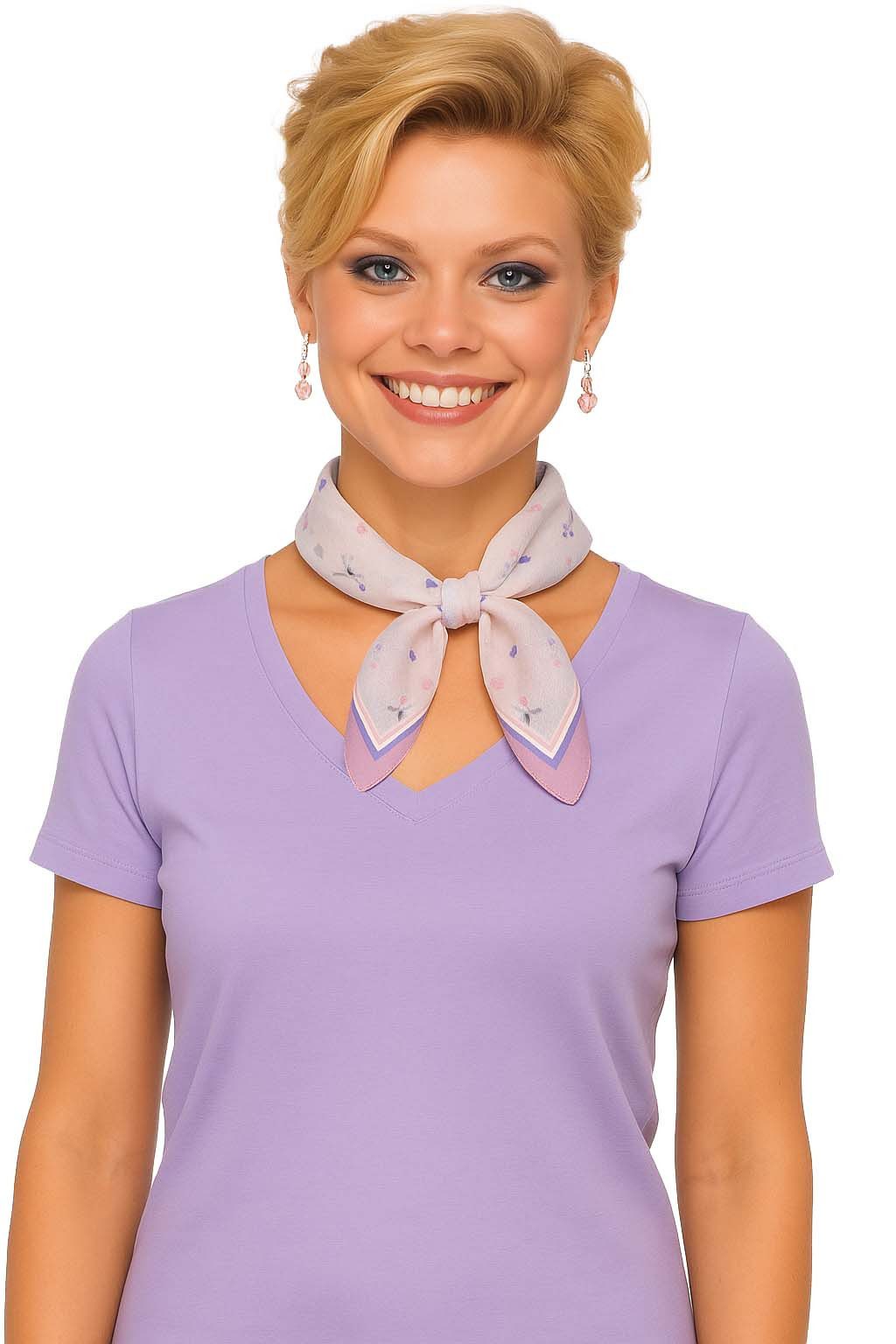 Nickituch Halstuch Damen klein Nickituch Sommer Baumwolle Rosa