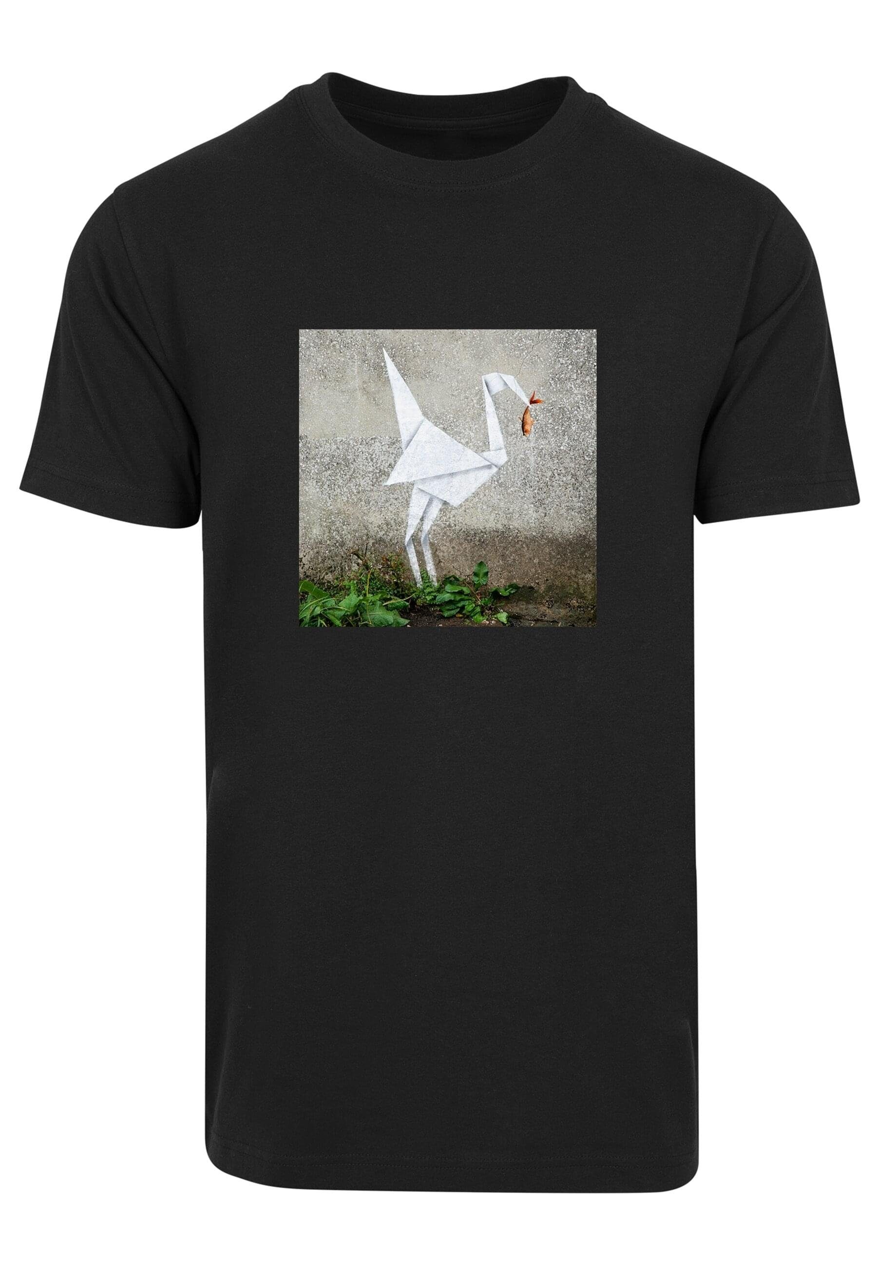(1-tlg) Origami T-Shirt Merchcode T-Shirt Bird black Herren