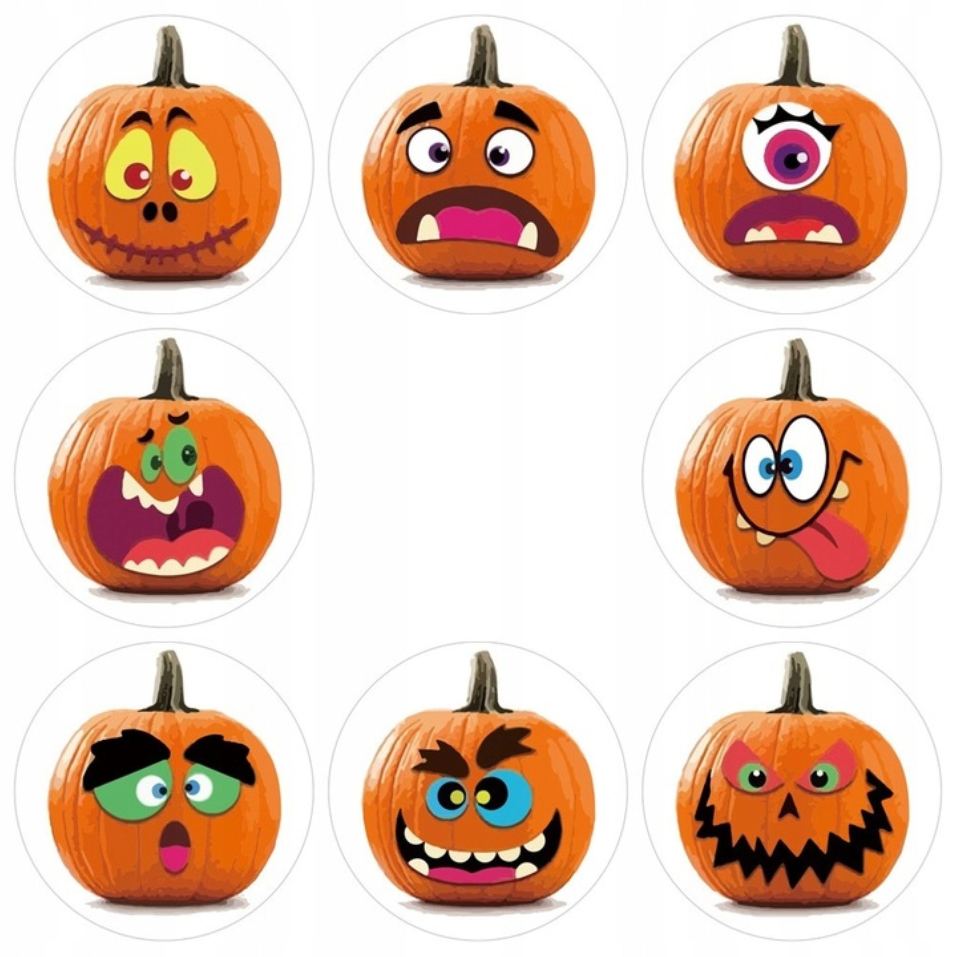 Festivalartikel Aufkleber Halloween Aufkleber Kürbis 500 Stück Sticker Rolle Party Kinder Deko, (1tlg)