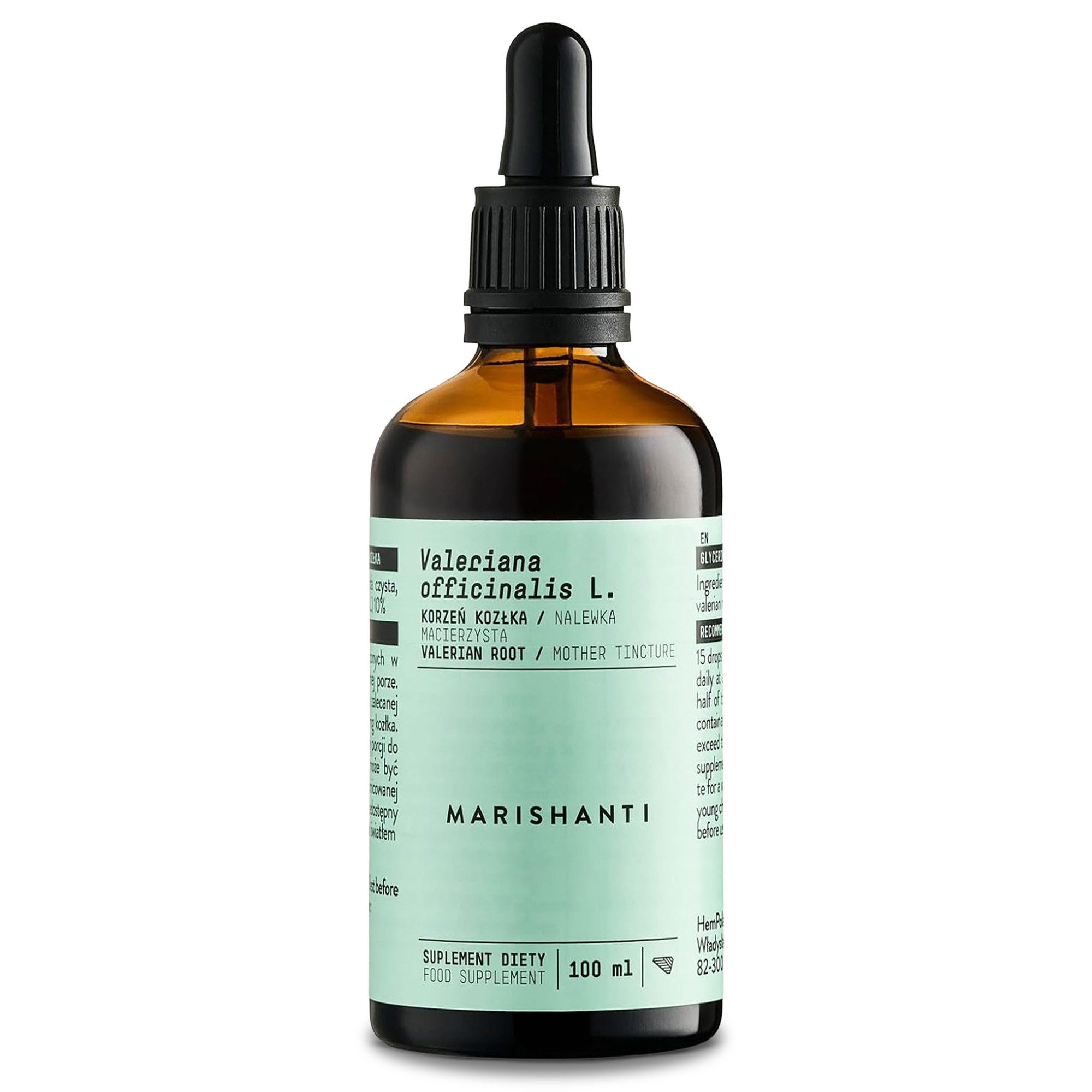 MARISHANTI Baldrianwurzel Extrakt – alkoholfreie Tropfen, Aus der traditionellen Verwendung bekannt (Valerianae radix) à 100 ml, – Vegan