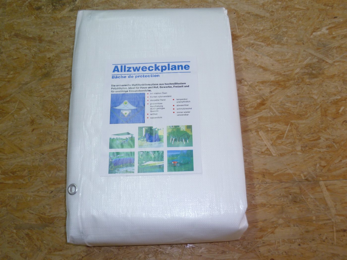 Thumbnail - Aquagart Pool-Abdeckplane Gewebeplane 260g 6m x 10m Abdeckplane Bootsplane Allzweckplane Plane (1-St)