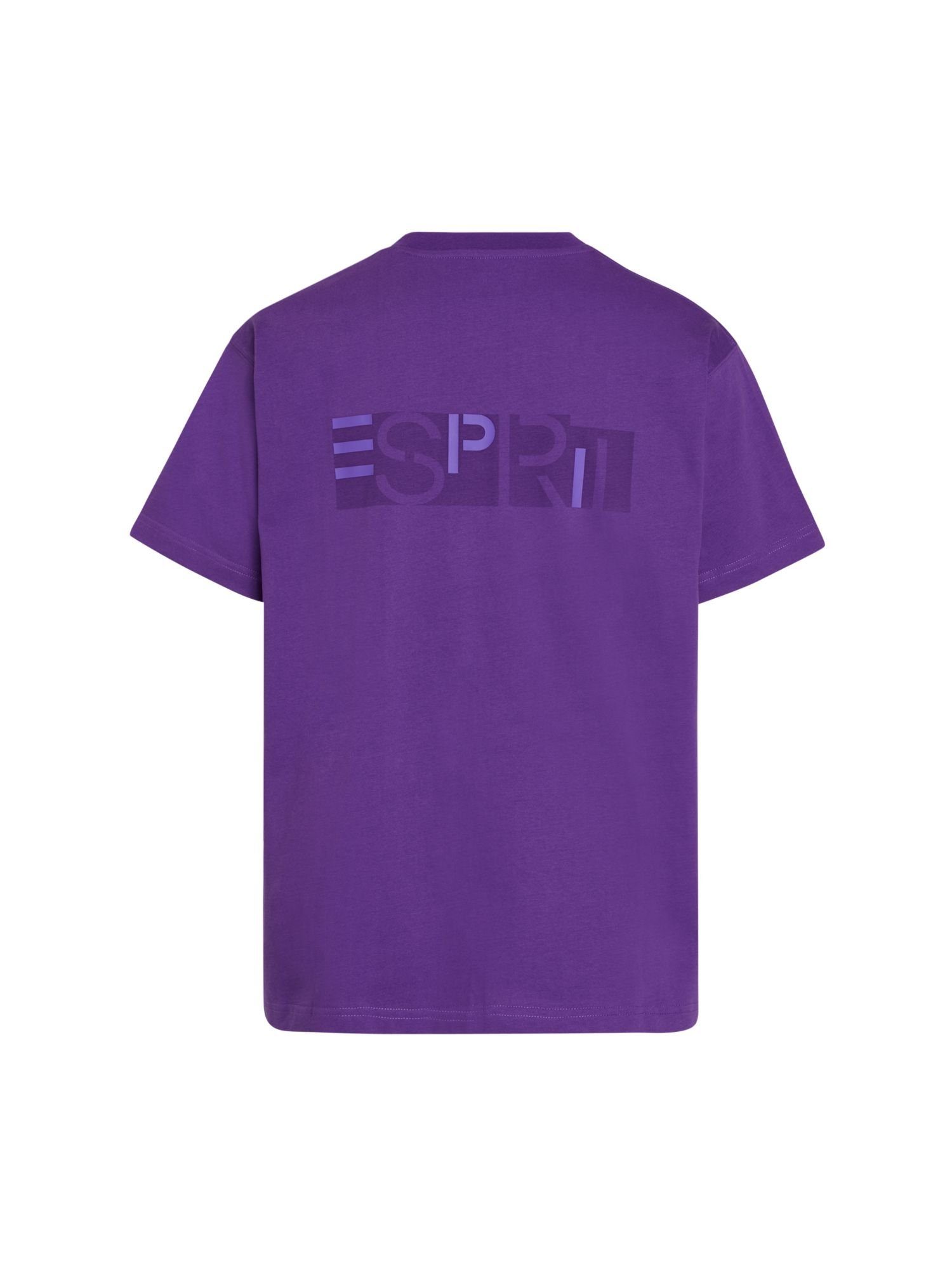 Esprit T-Shirt Yagi Archive T-Shirt mit Logo (1-tlg) DARK PURPLE