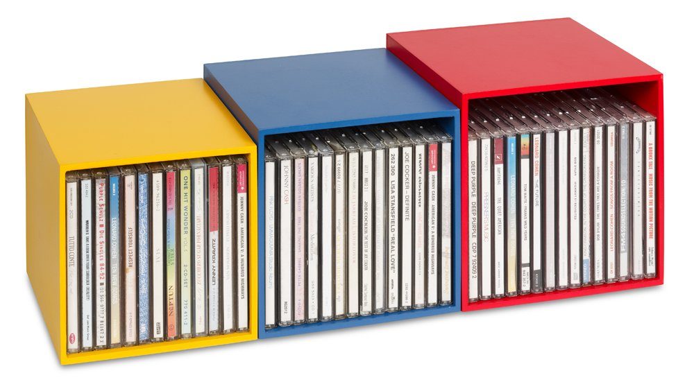 Cubix Aufbewahrungsbox cubix-CD-Boxen color, 3 Aufbewahrungs-Boxen günstig online kaufen