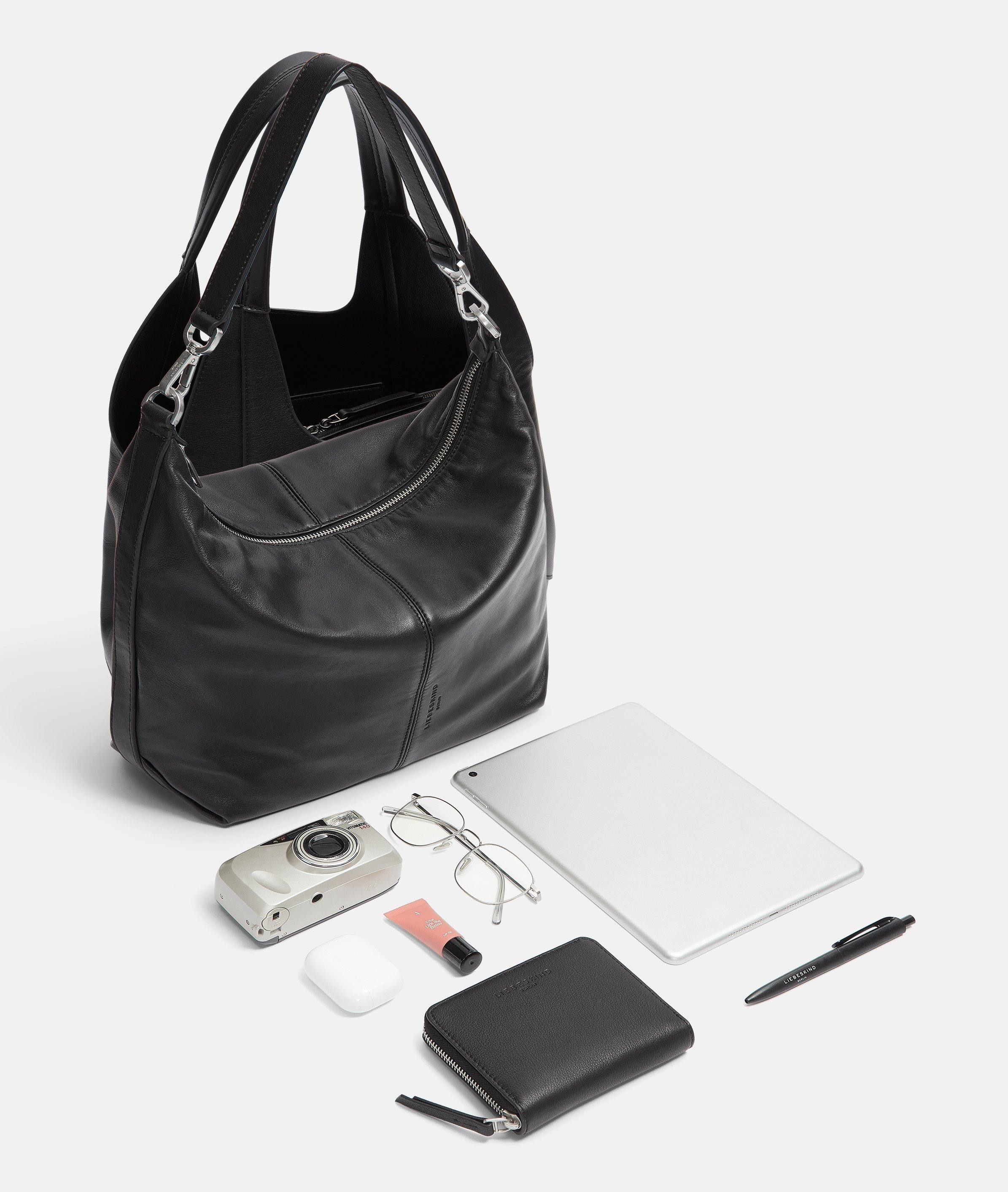 Liebeskind Berlin Schultertasche Lilly Tote M, Geräumige Tasche aus weichem Nappaleder