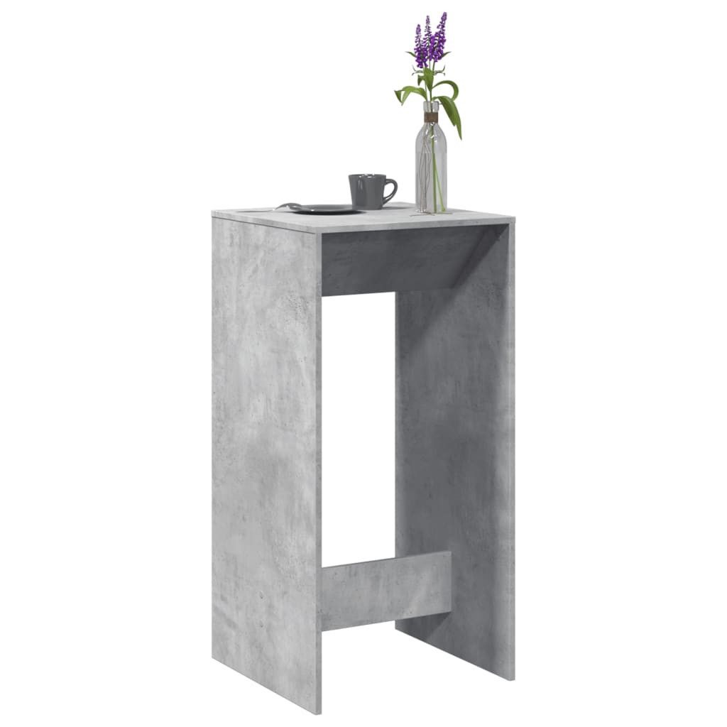 vidaXL Esstisch Bartisch Betongrau 51x50x103,5 cm Holzwerkstoff (1-St)