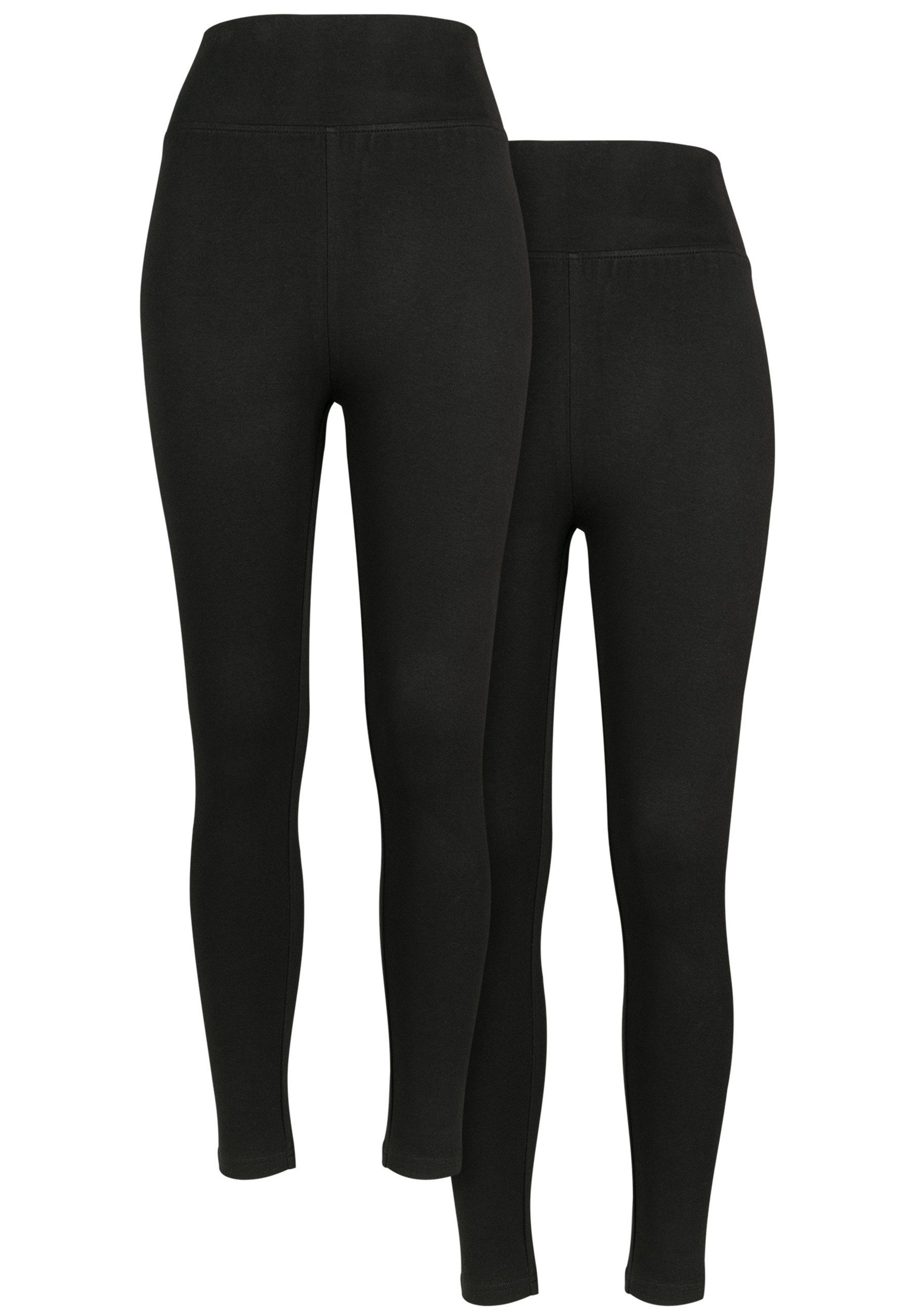 Leggings Urban Classics Damen Ladies High Waist Jersey Leggings 2-Pack