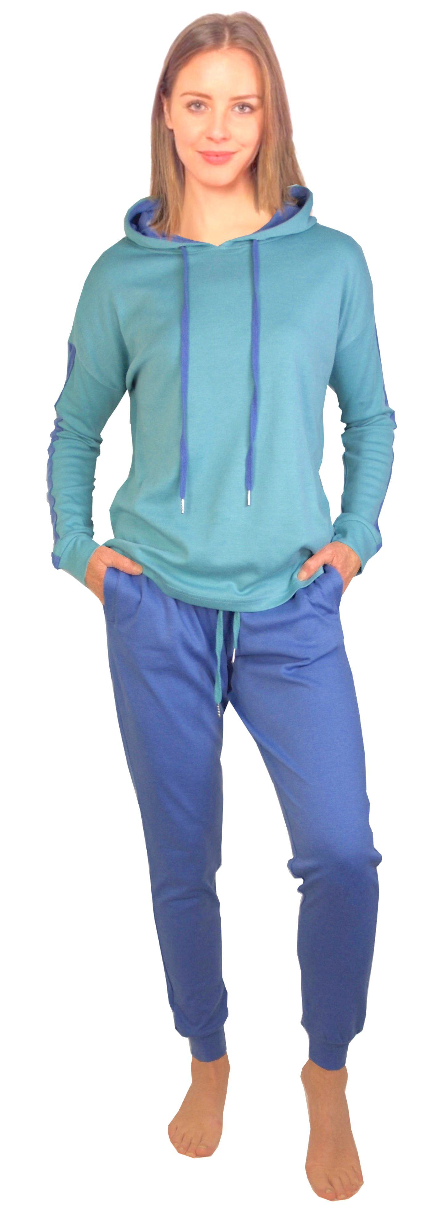 Consult-Tex Hausanzug Damen Hausanzug Homewear Suit DW770 (Spar-Set, 2 Stück) Freizeitanzug / Hausanzug mit Streifenmuster