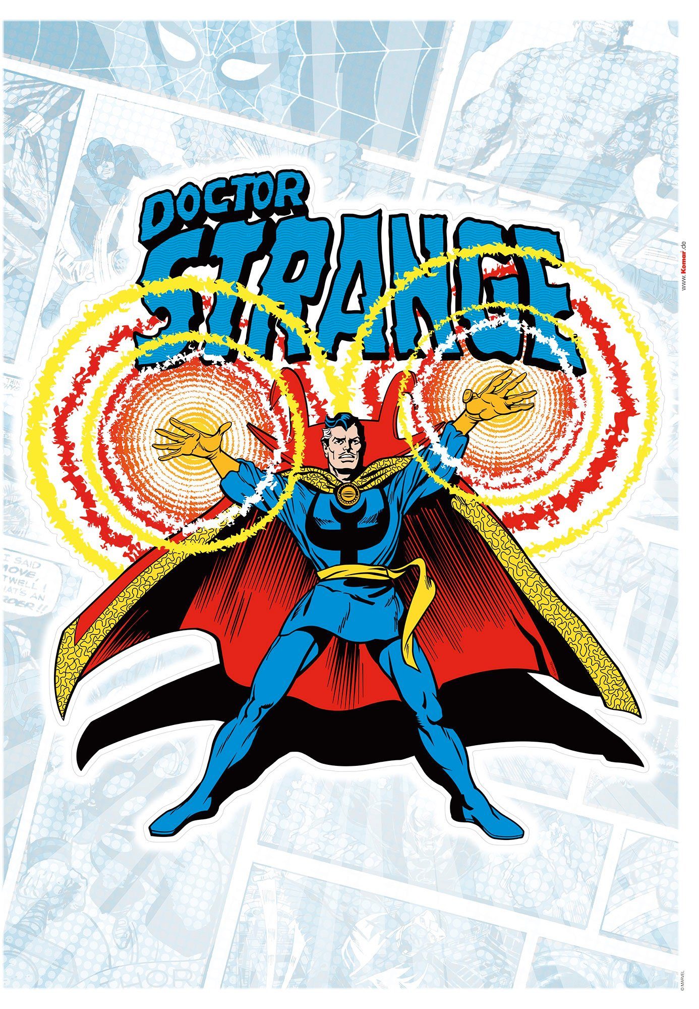 Komar Wandtattoo Doctor Strange x selbstklebendes 50x70 Classic cm Höhe), Comic Wandtattoo (1 (Breite St)