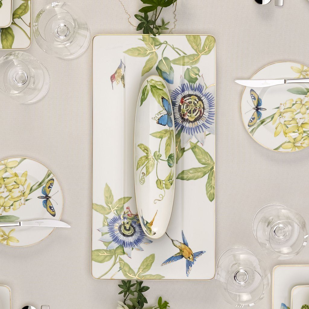 Villeroy & Boch Signature Servierschüssel Amazonia Schale oval, 29 x 7 cm, Porzellan, (1-tlg), Premium Bone Porcelain, spülmaschinenfest, Made in Germany