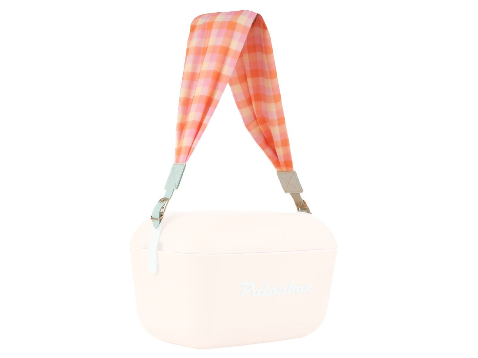 Polarbox Trageband Prinkstyle Strap Vichy Check Cyan 91cm