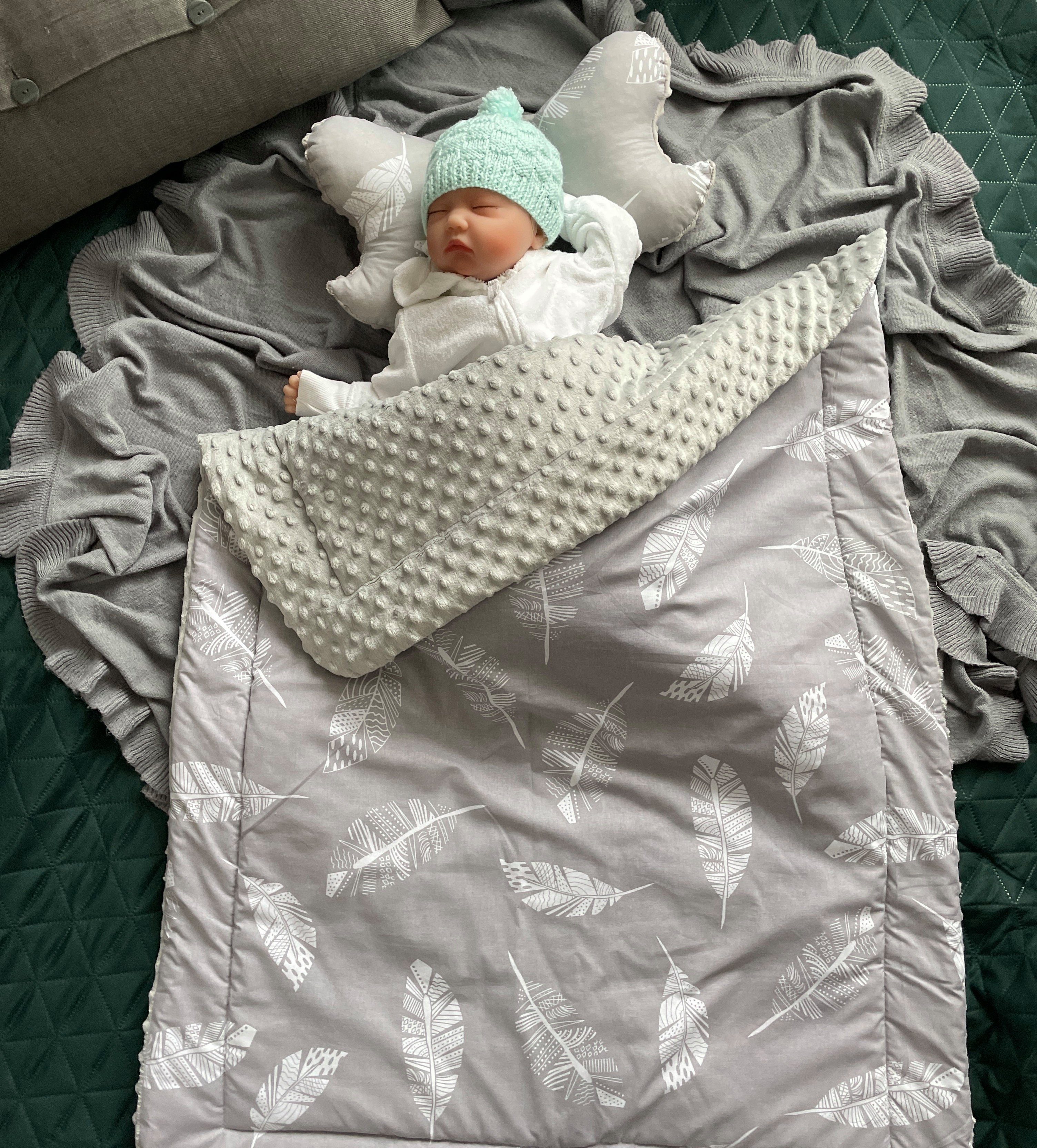 Babydecke Warm, Mittelwarm BAUMWOLLE/MINKY Babydecke 80x100 günstig online kaufen
