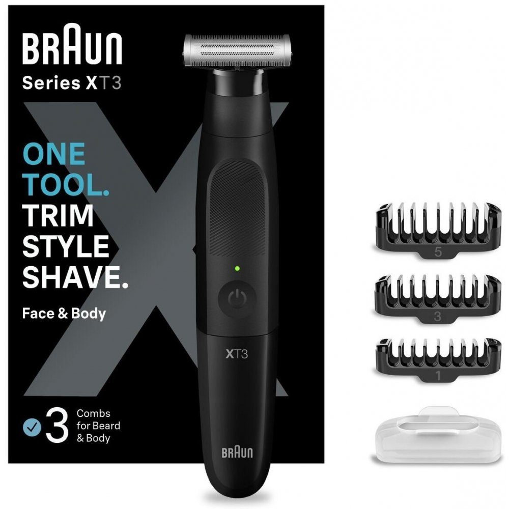 Braun Bartschneider Series X XT3100 Wet & Dry - Bartschneider - schwarz,  Trocken- und Nassrasur