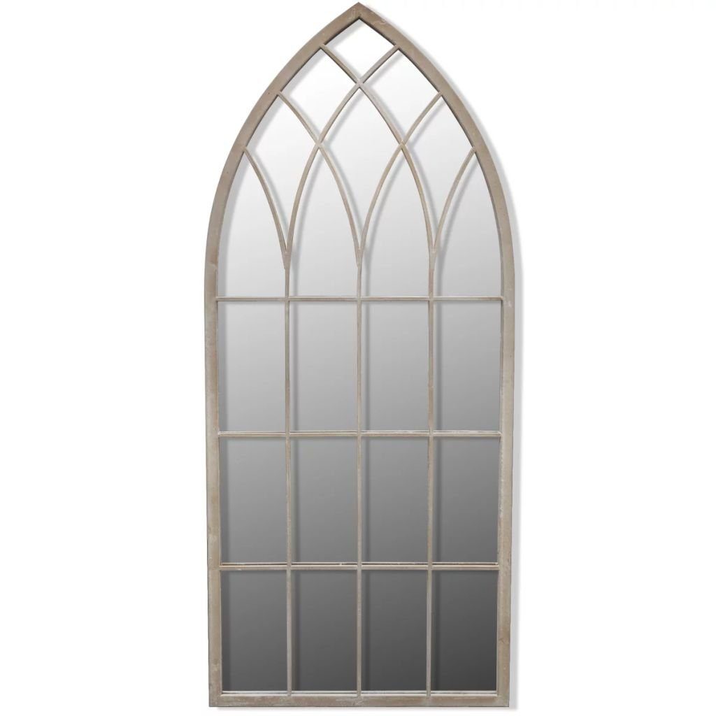 vidaXL Spiegel 115 x 50 cm Rustikaler Gartenspiegel Bogen 50x115 cm für Indoor und Ou