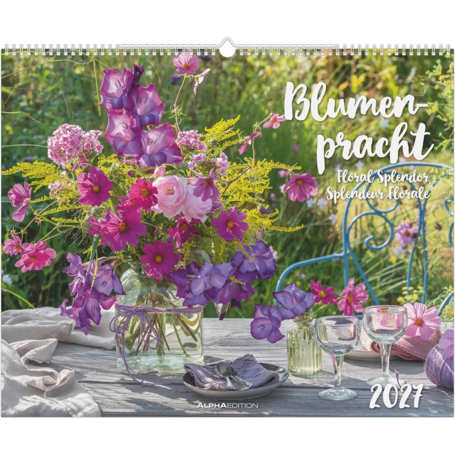 Alpha Edition Wandkalender Blumenpracht 2027