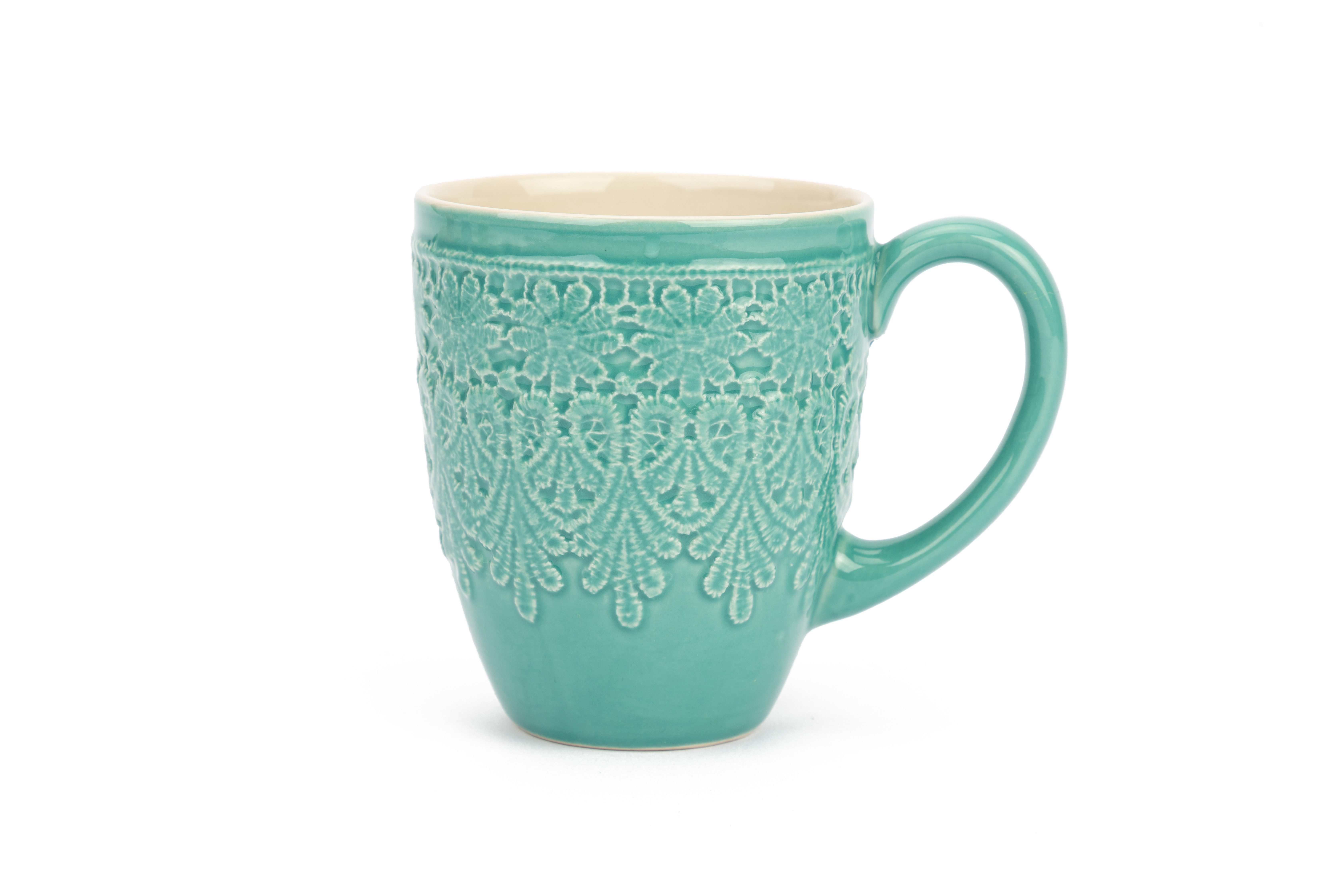 El Puente Becher Kaffeebecher "Bloom", Handmade, Keramik, Handmade