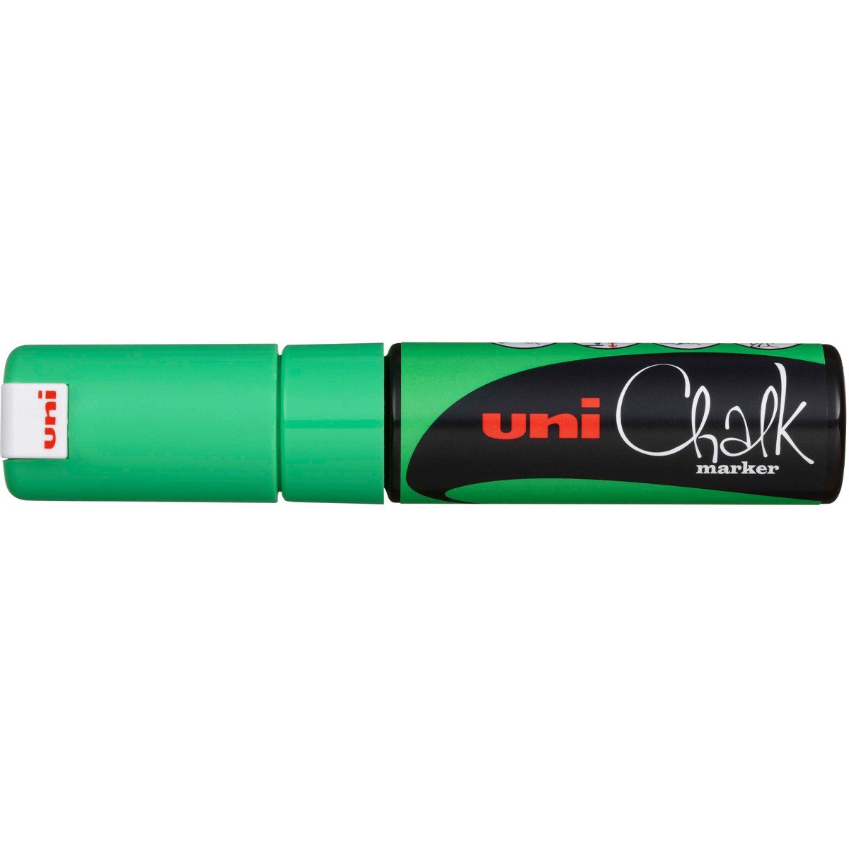 Mitsubishi Marker uni-ball Kreidemarker Chalk PWE-8K, neon-grn, Keilspitze