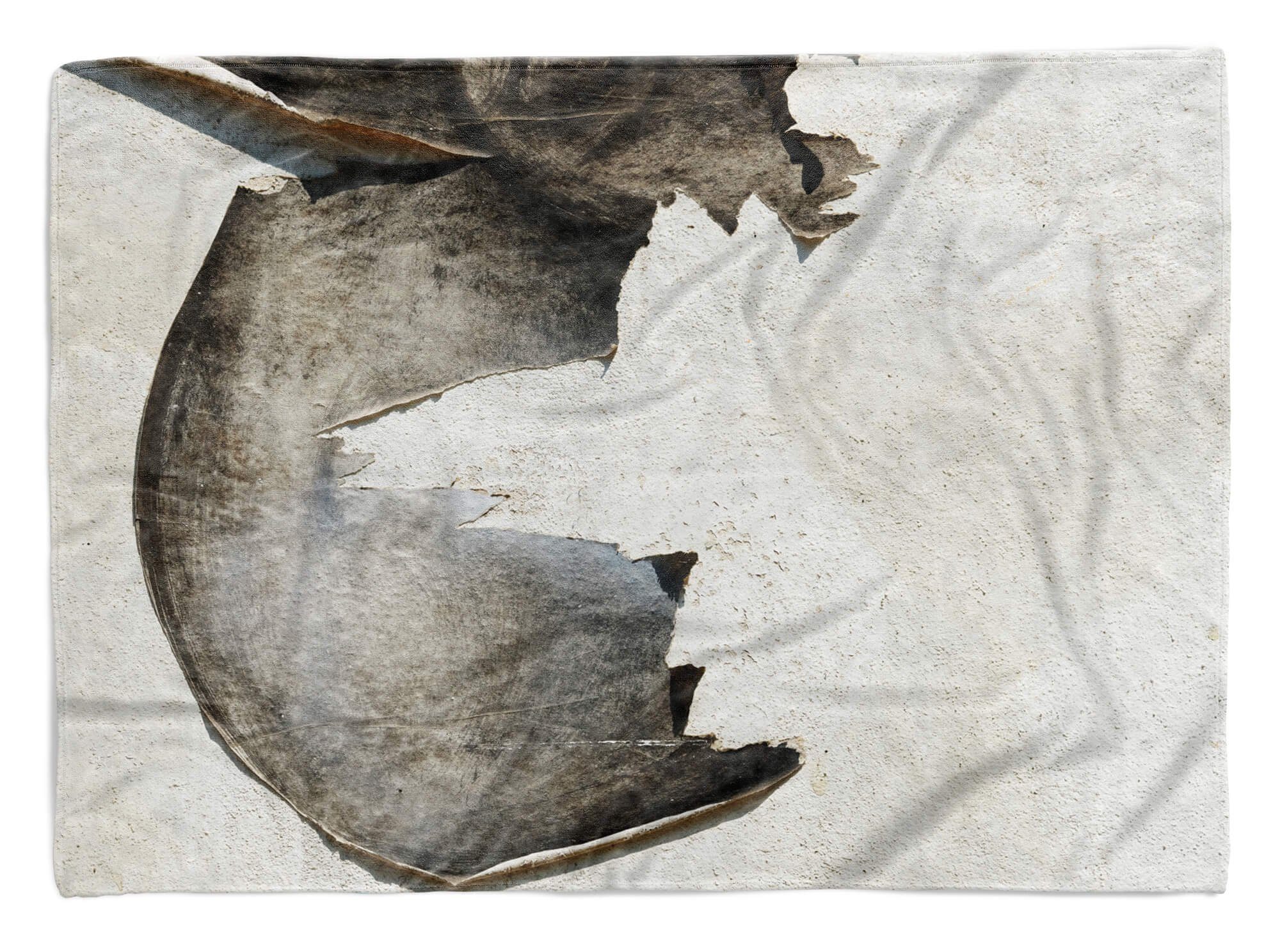 (1-St), Kuscheldecke Handtuch Baumwolle-Polyester-Mix Fotomotiv Handtücher Sinus Art Saunatuch Handtuch Abst, mit Auffallend Strandhandtuch Wandstruktur
