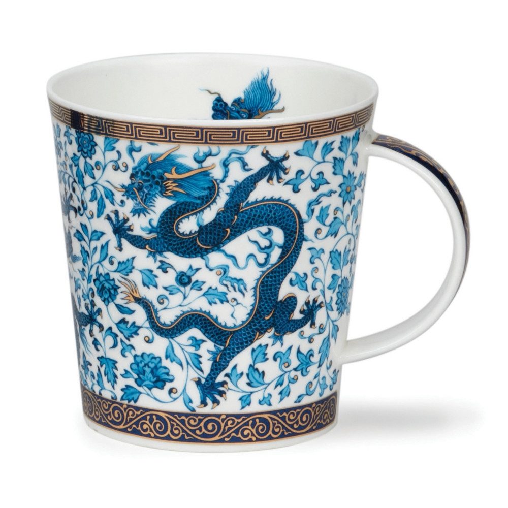 Dunoon Tasse Blue Ming Dragon Drachen Cairngorm 0,48 l Fine Bone China Porzellan