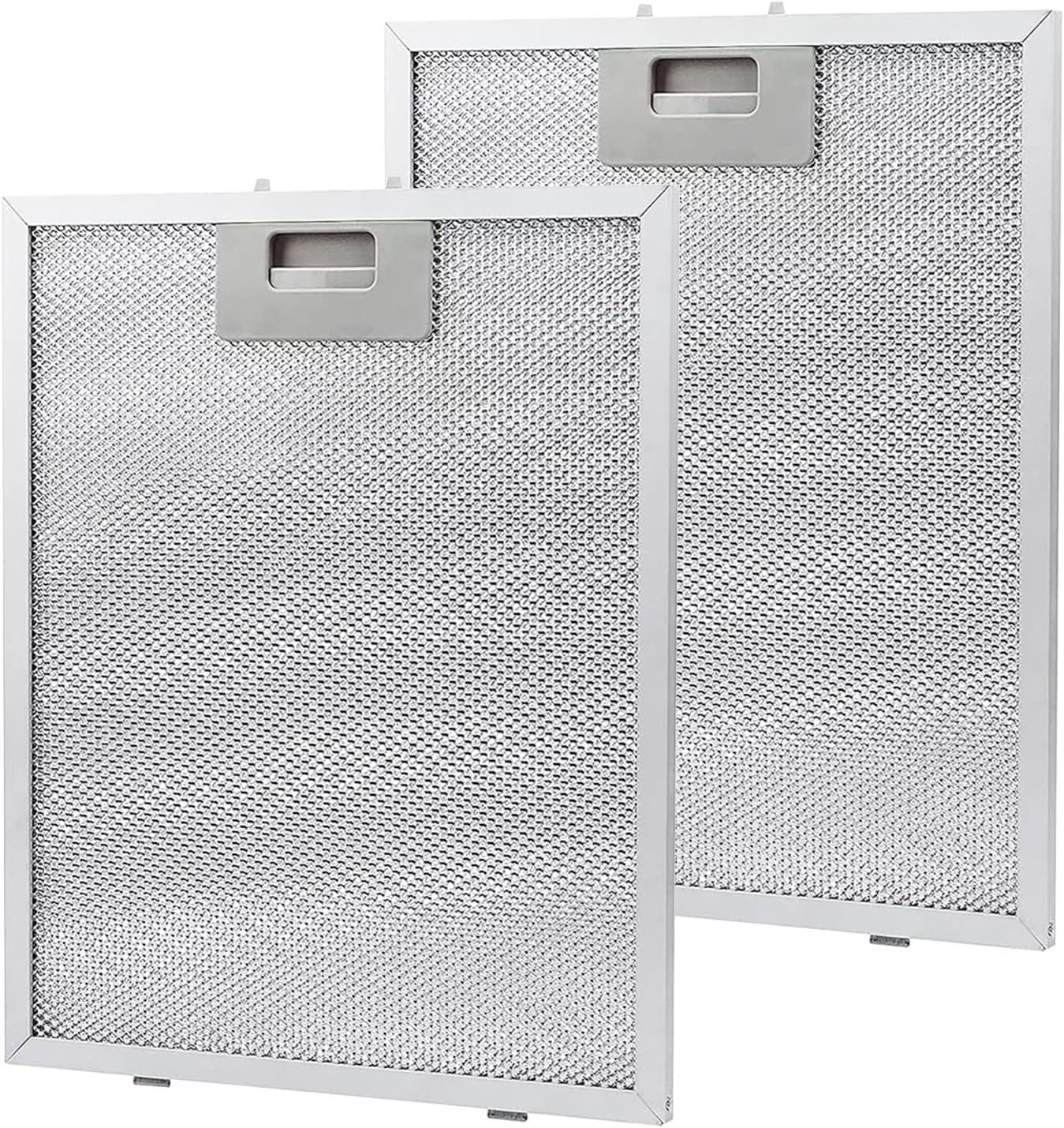 FELIXLEO Aktivkohlefilter 2 Stück Metallfettfilter, Dunstabzugshaube Ersatzfilter 320x260x9mm