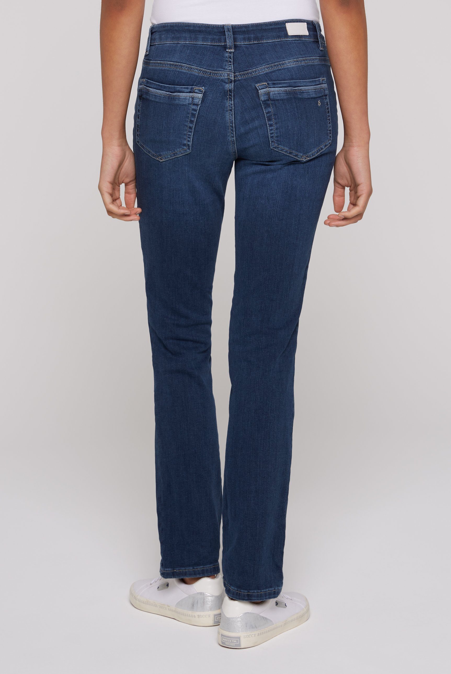SOCCX Regular-fit-Jeans mit normaler Leibhöhe