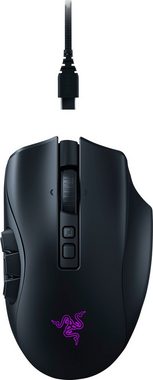 RAZER Naga V2 Pro Gaming-Maus (Bluetooth, RF Wireless, kabelgebunden)