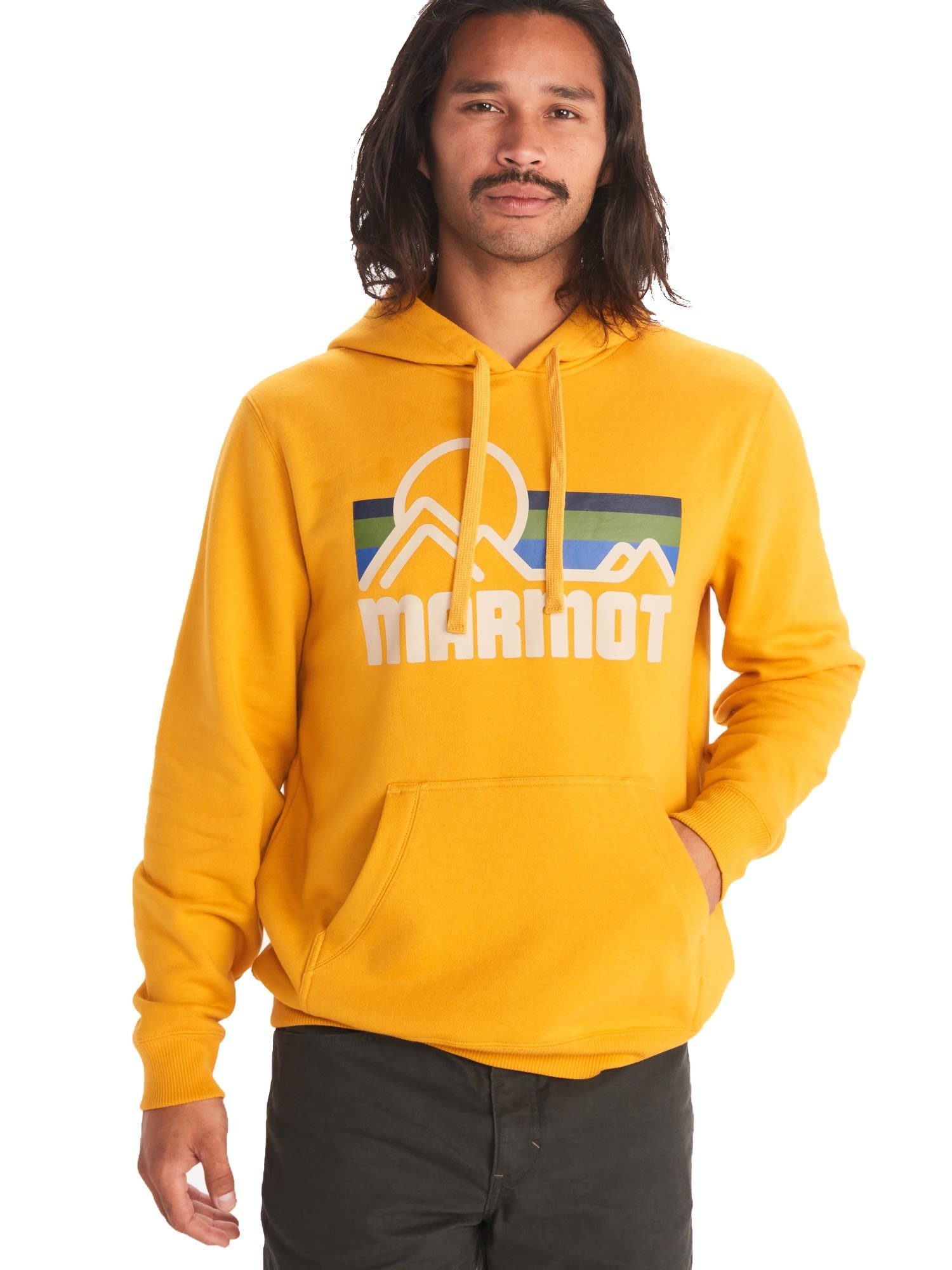 Marmot Fleecepullover Marmot M Coastal Hoody Herren Sweater Yellow Gold