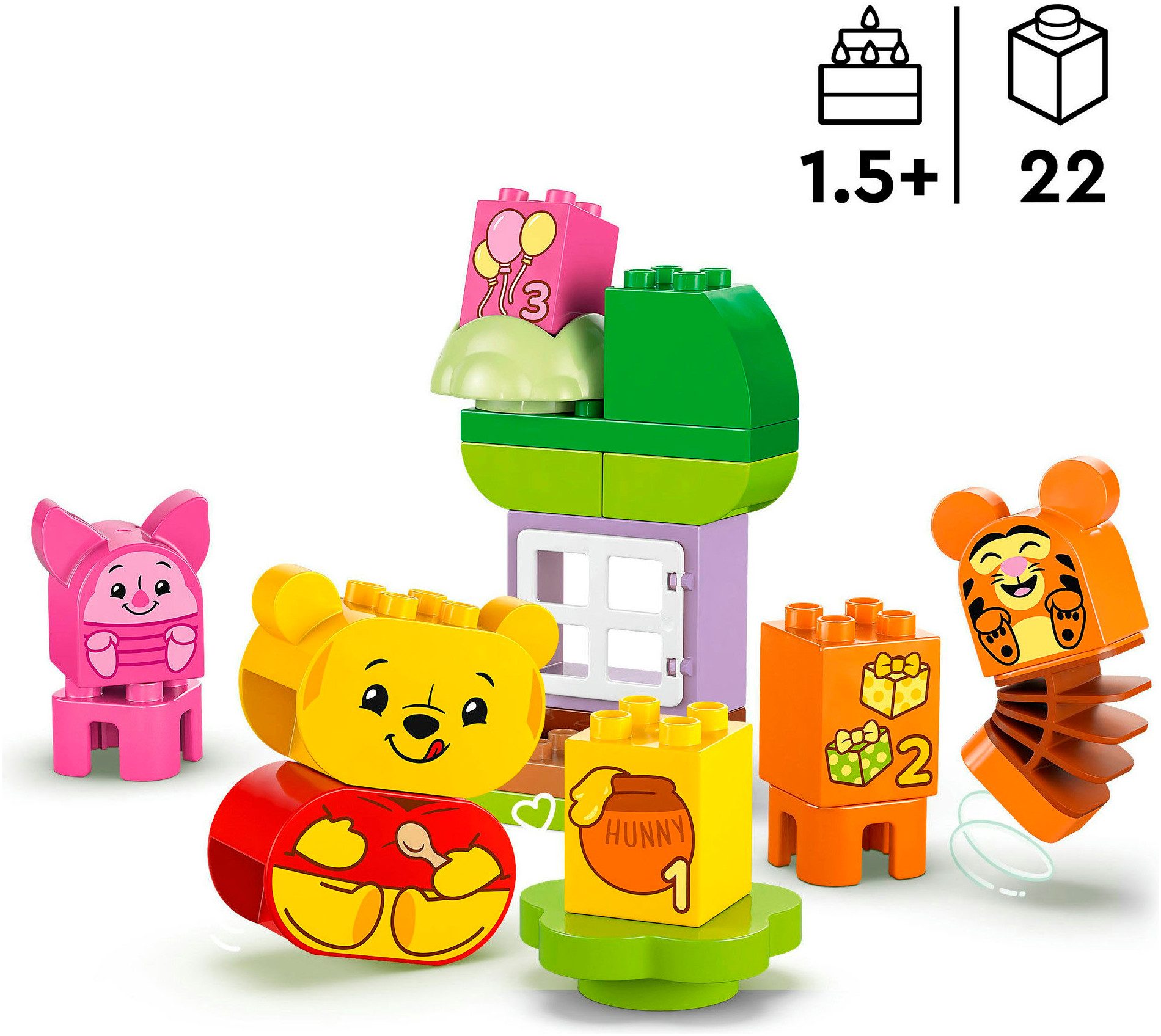 LEGO® Winnie Puuhs Geburtstagsparty (10457), LEGO® DUPLO Disney ™ Konstruktionsspielsteine, (22 St), Made in Europe