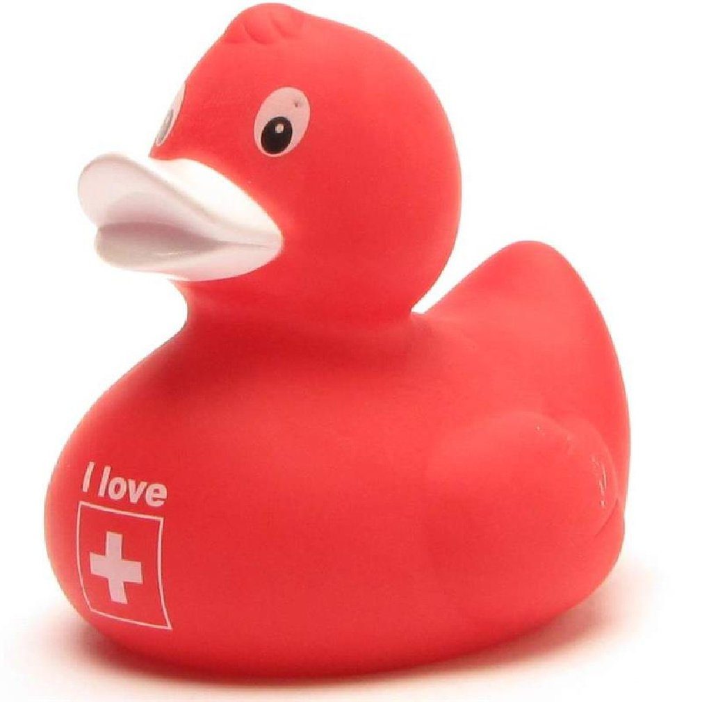 Duckshop Badespielzeug Badeente I love Schweiz - Quietscheente