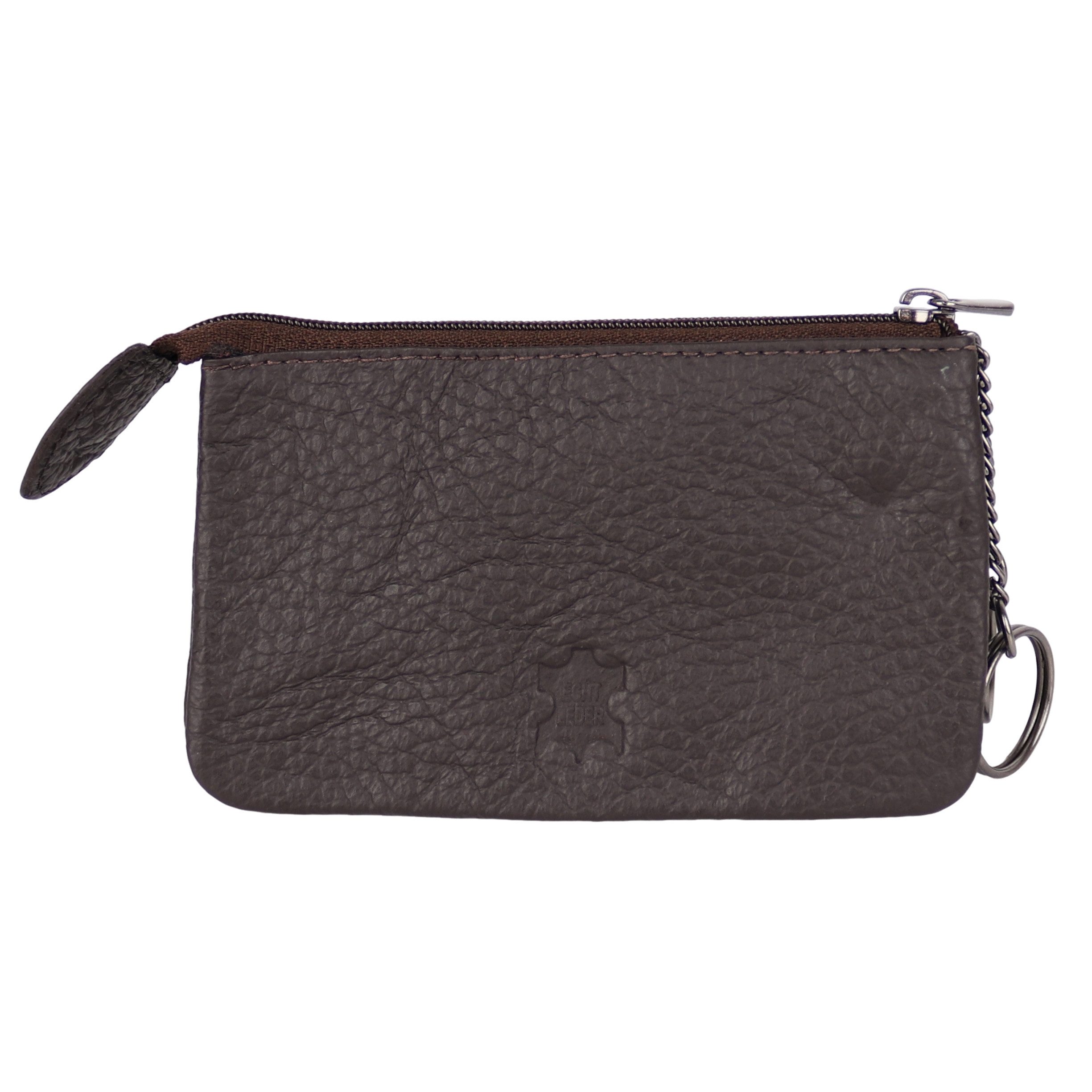 MIRROSI Schlüsseltasche UNISEX Echtleder mit zwei Fächern, 1 Steckfach, Schlüsseletui für Damen und Herren – Bild 2 von 3