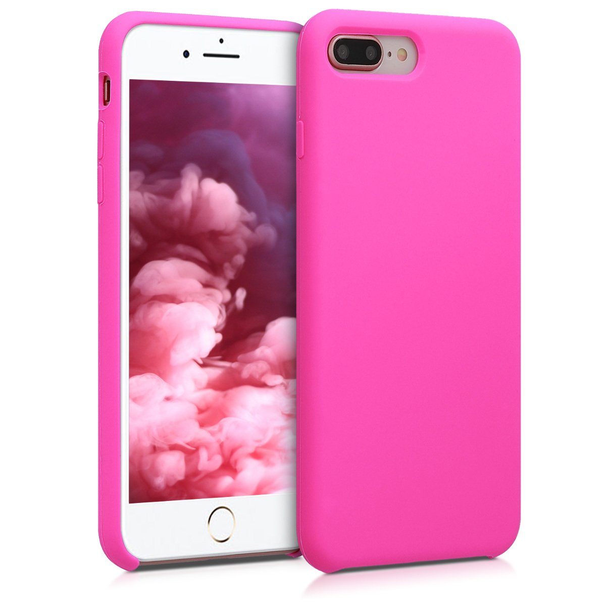 kwmobile Handyhülle Handyhülle für Apple iPhone 7 Plus / 8 Plus Hülle, Weiches Handy Silikon Case - Schutzhülle Cover