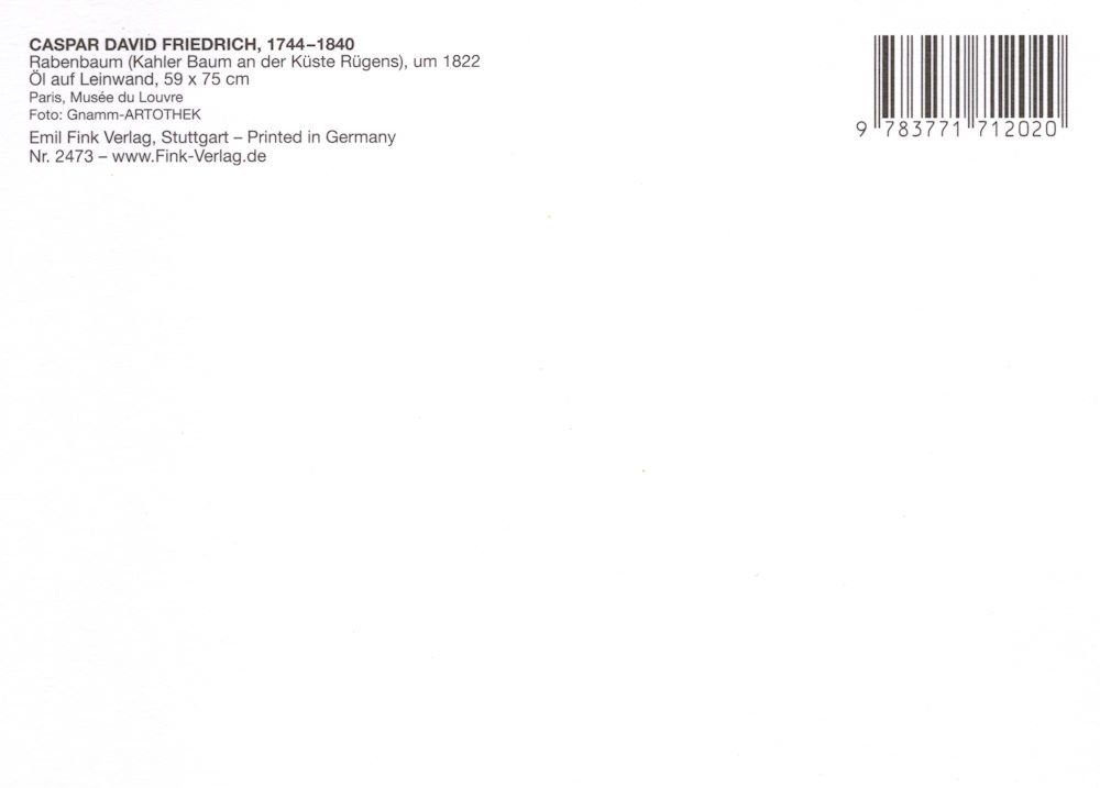 Caspar Kunstkarte Baum der Friedrich an David Postkarte ..." (Kahler "Rabenbaum
