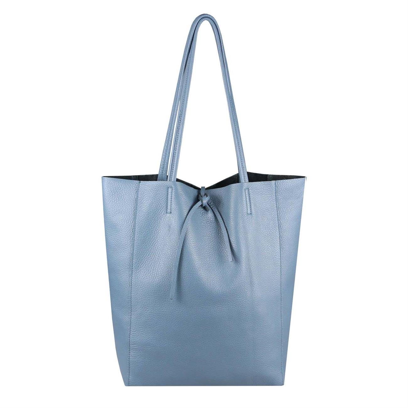 ITALYSHOP24 Schultertasche Made in Italy Damen Premium Leder SHOPPER Tasche günstig online kaufen