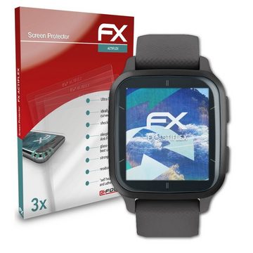 atFoliX Schutzfolie Displayschutzfolie für Garmin Venu SQ 2, (3 Folien), Ultraklar und flexibel