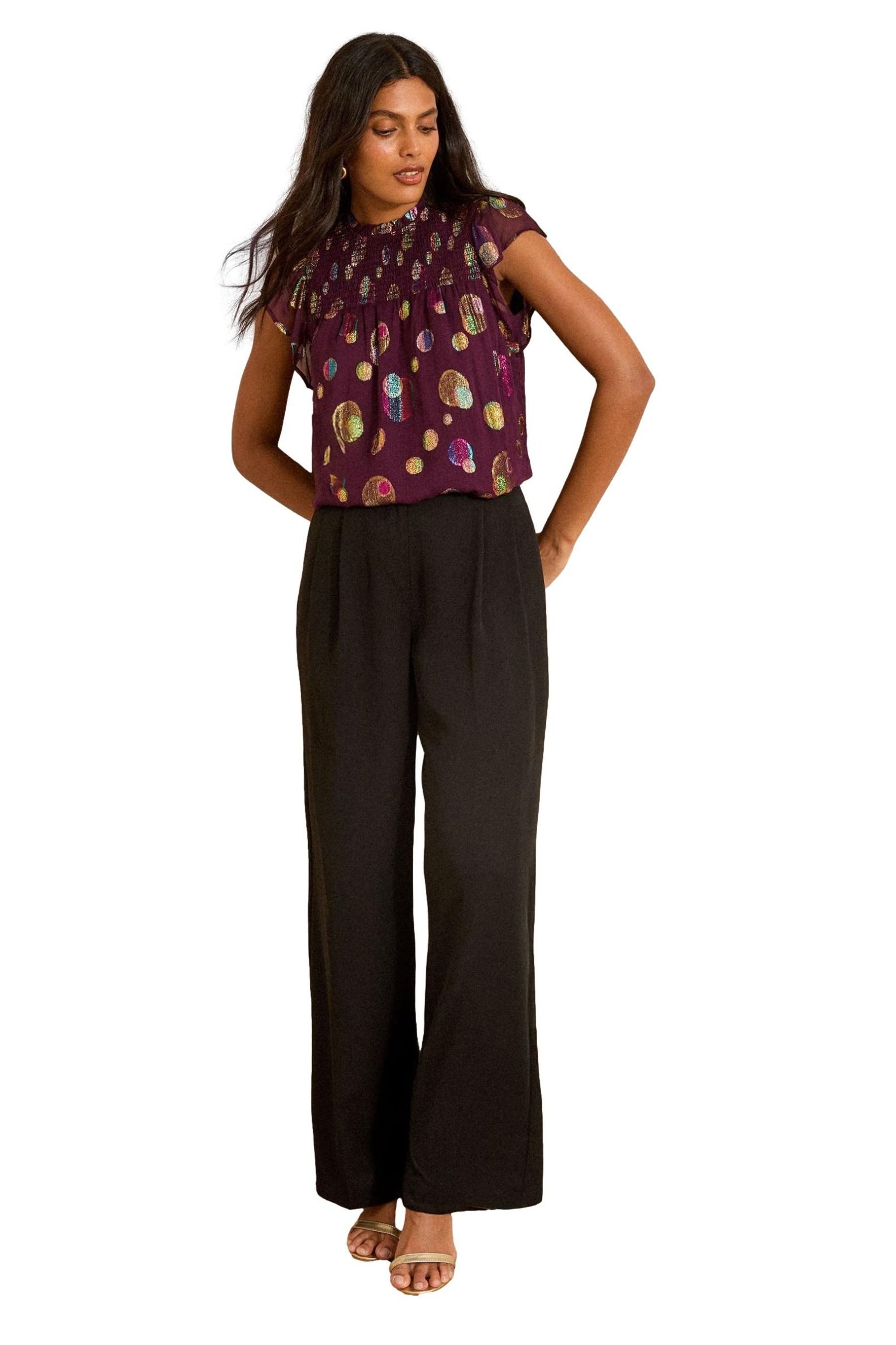 Love & Roses Shirtbluse Love & Roses Metallic-Top, Regular (1-tlg) günstig online kaufen