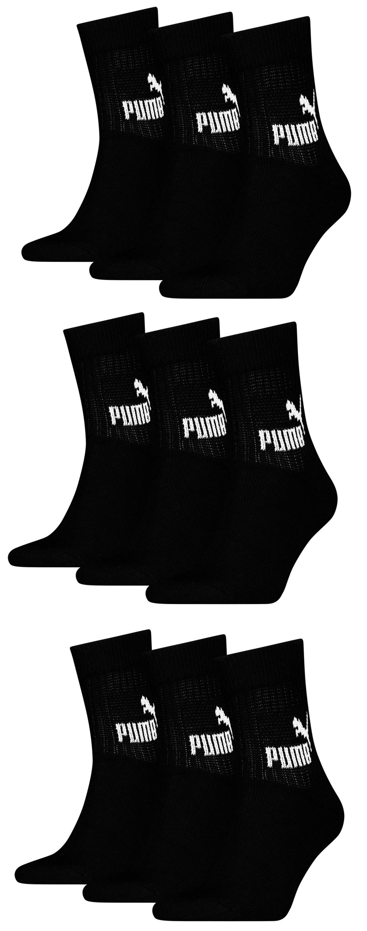 Sportsocken PUMA Herren Damen Short Crew Elements im 9er Pack