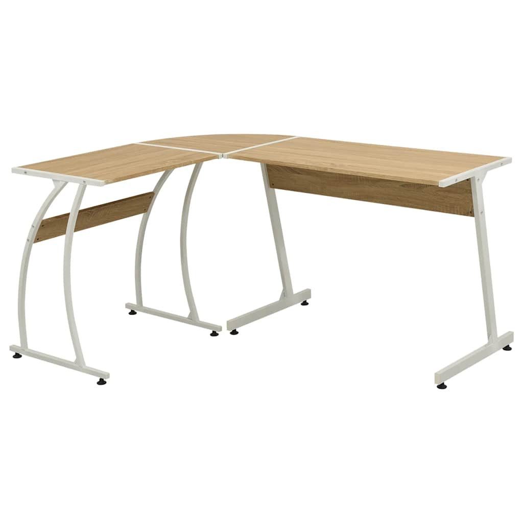 vidaXL Schreibtisch Eckschreibtisch L-förmig Eiche