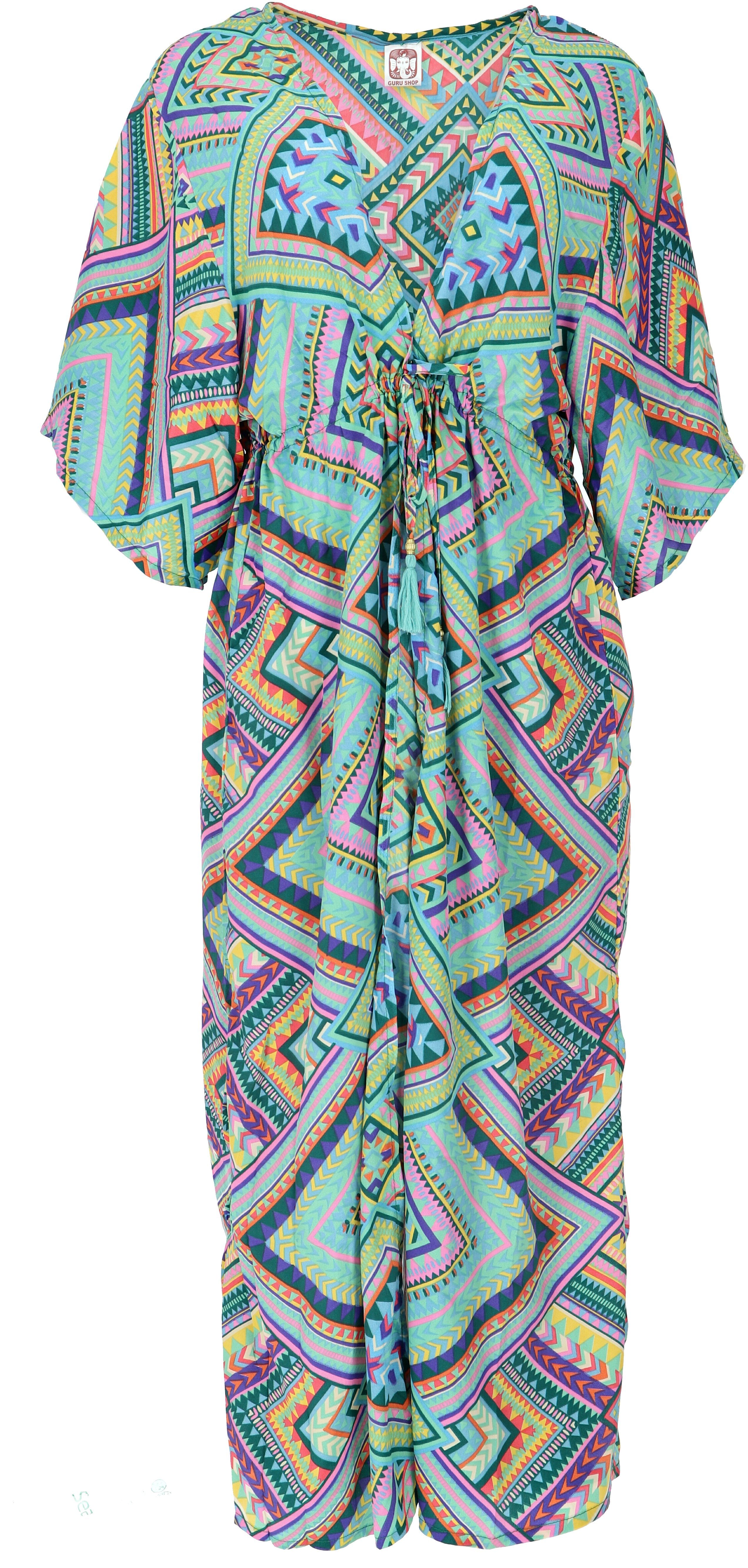 Guru-Shop Kimono Kimonokleid, seidig glänzender Boho günstig online kaufen