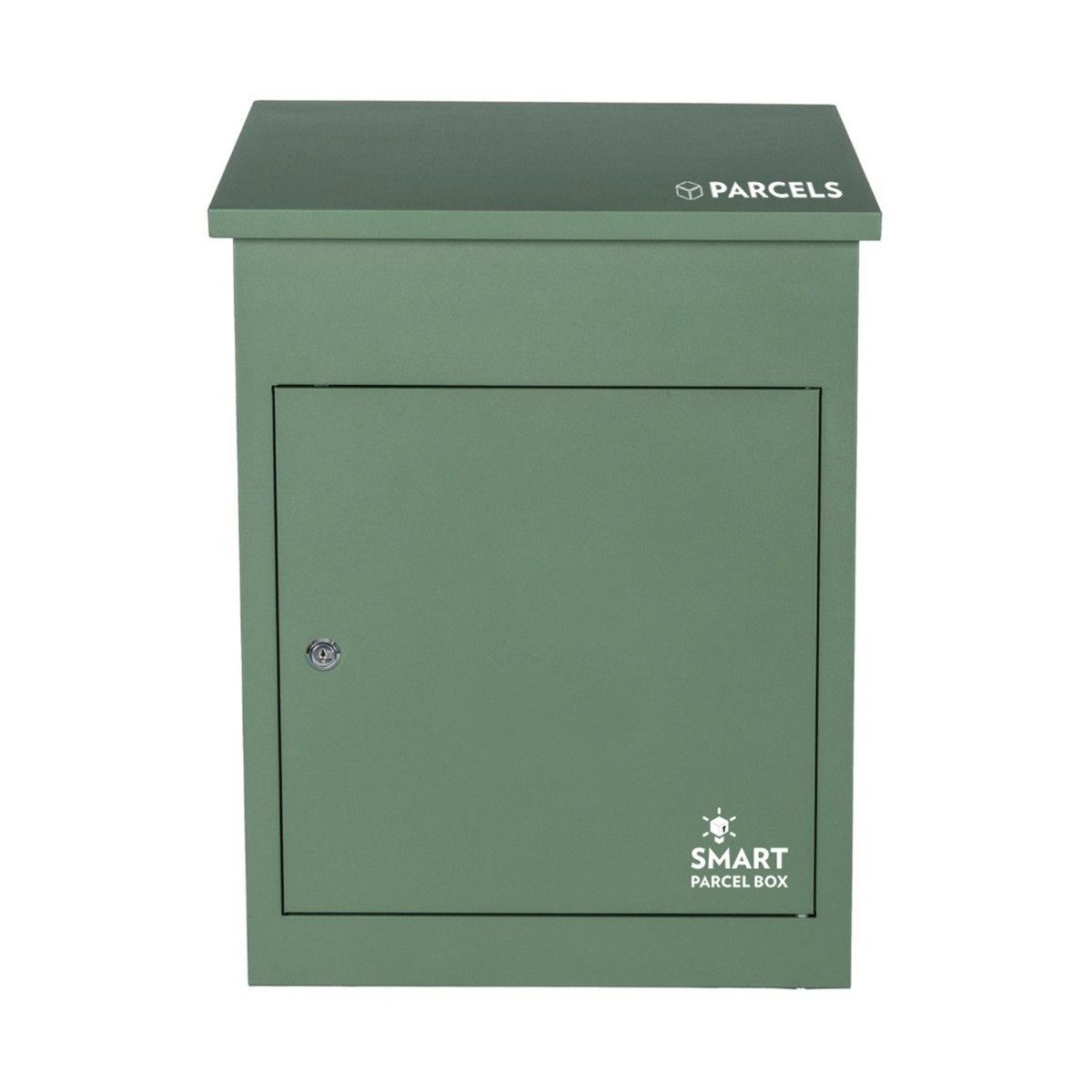 Smart Parcel Box Paketbriefkasten Mittelgroßer Paketbriefkasten, Entnahme vorne, grün