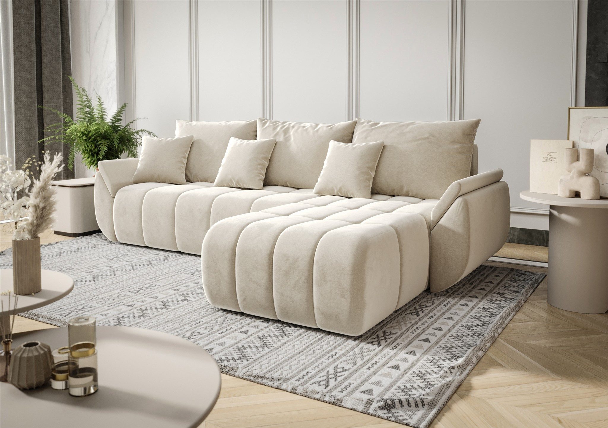 Fun Möbel Ecksofa Schlafsofa Sofa OSAKA günstig online kaufen